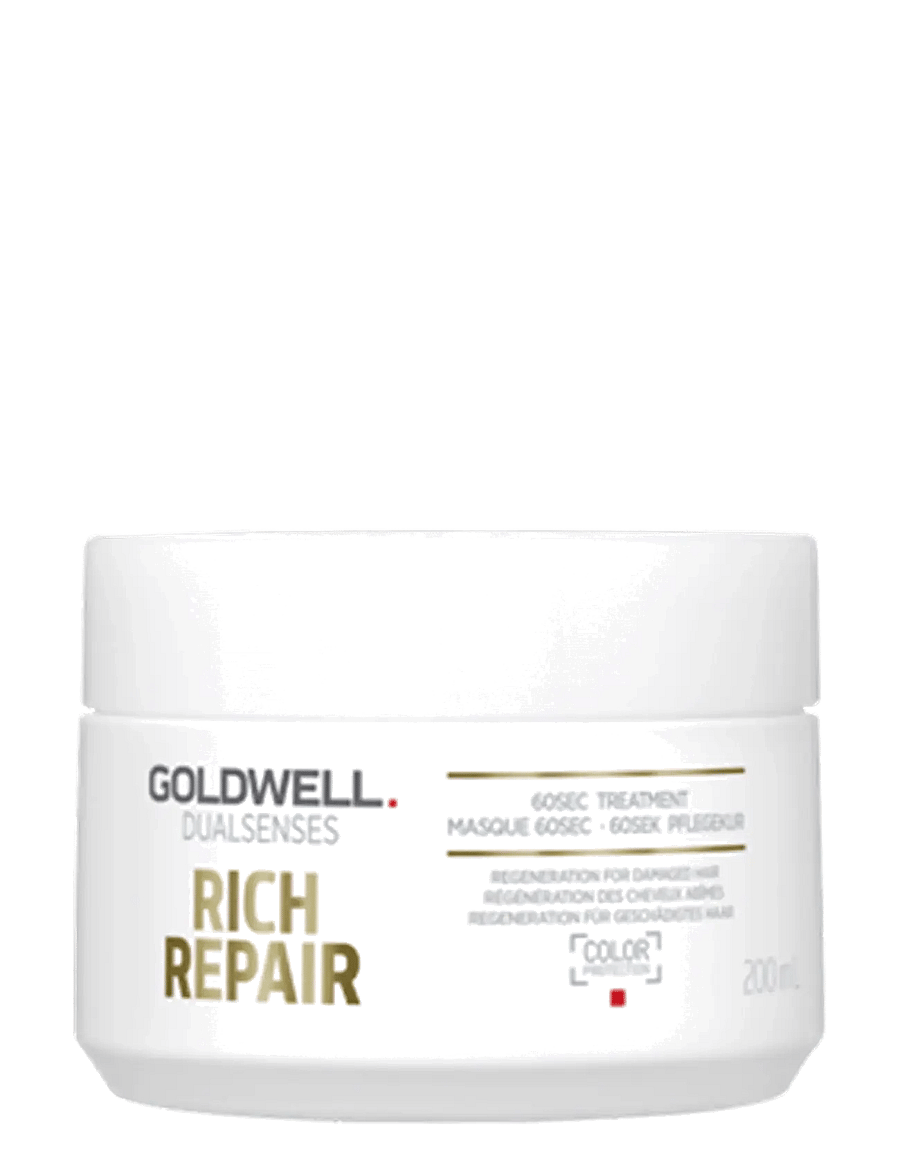 Goldwell - Goldwell Dualsenses Rich Repair Restoring 60Sec Treatment 200 ml - juuksemaskid - clear - 0