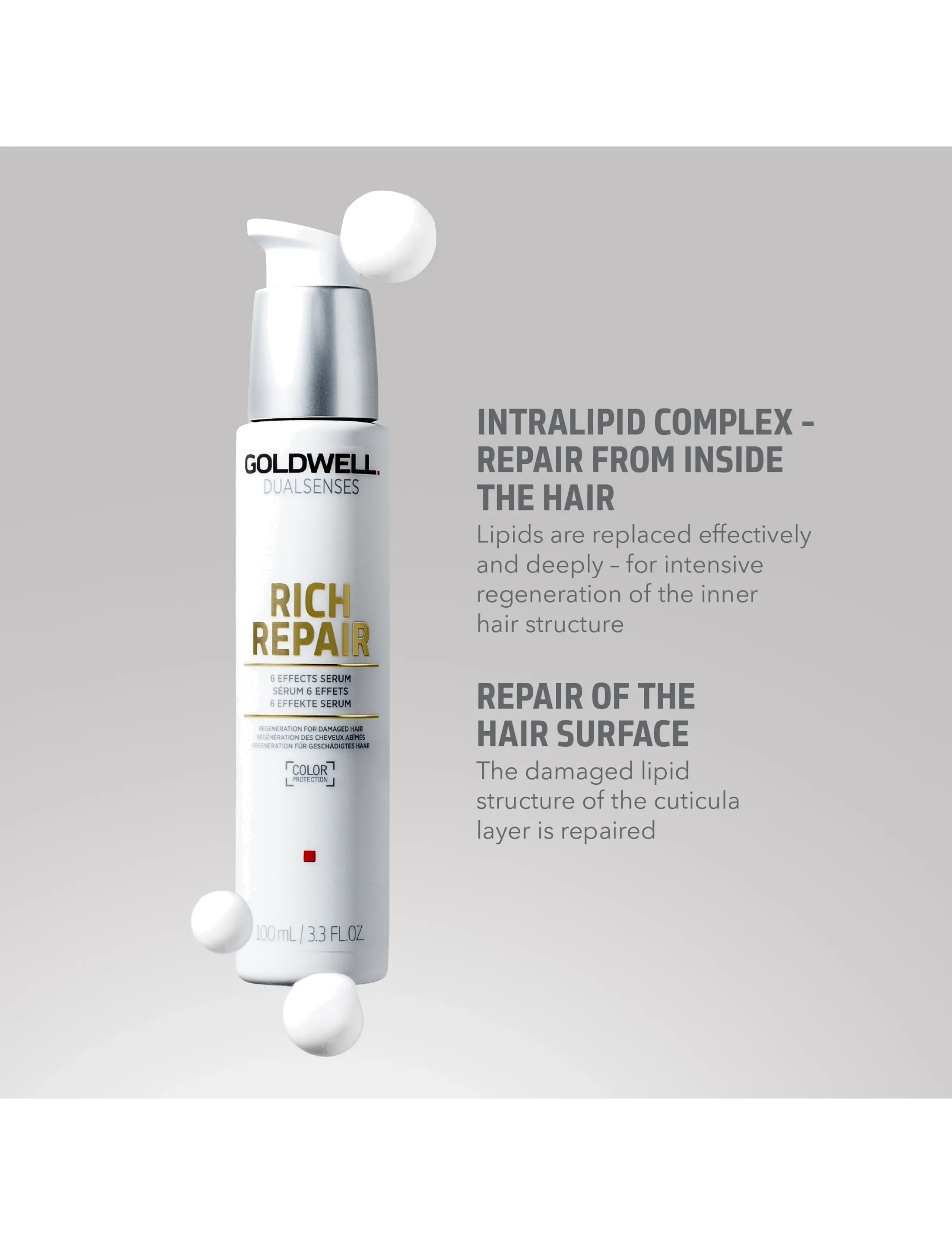 Goldwell - Goldwell Dualsenses Rich Repair 6 Effects Serum 100 ml - clear - 2