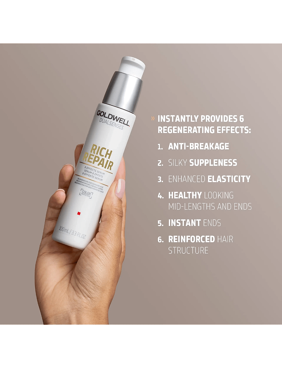 Goldwell - Goldwell Dualsenses Rich Repair 6 Effects Serum 100 ml - juukseseerumid - clear - 3