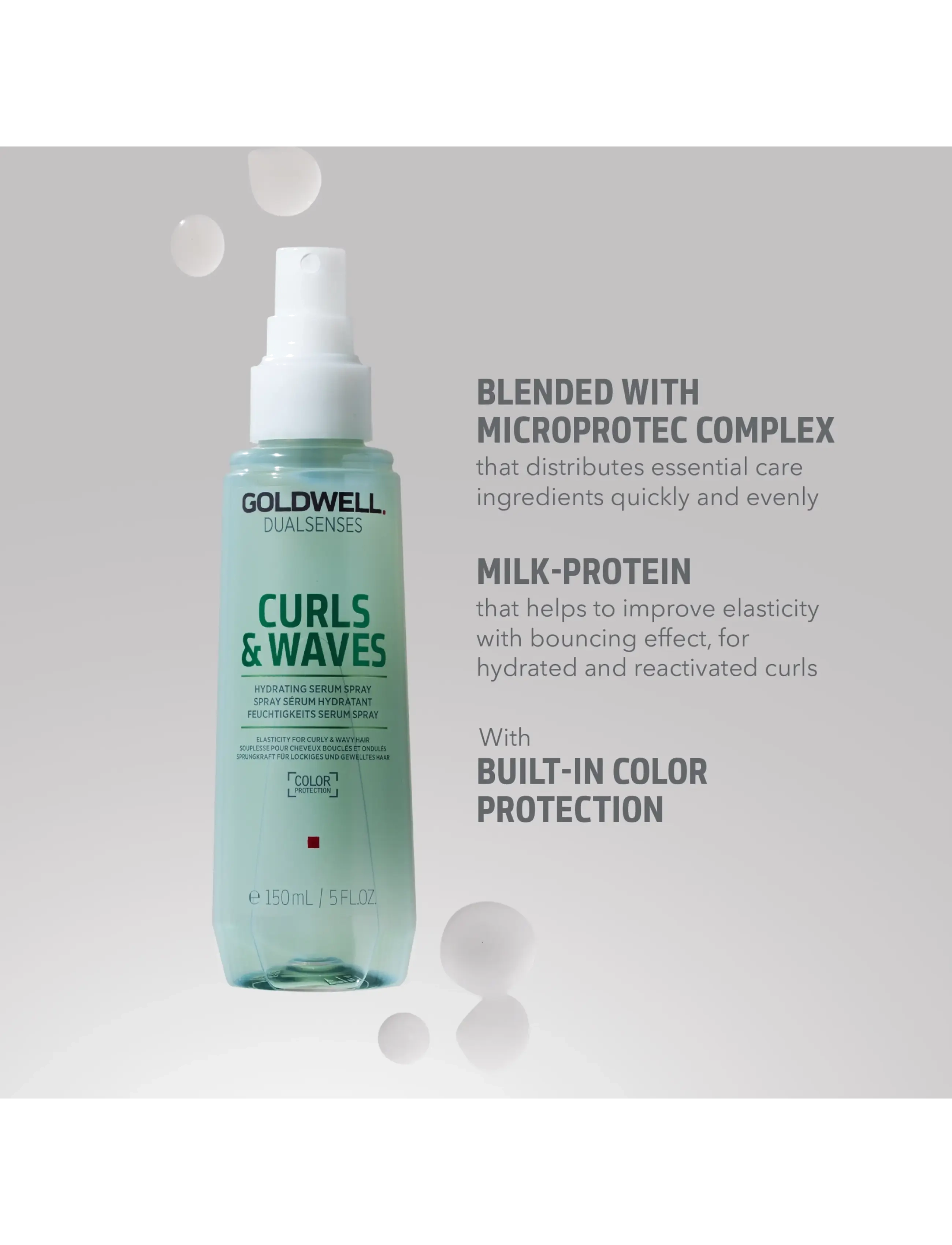 Goldwell - Goldwell Dualsenses Curls & Waves Hydrating Serum Spray 150 ml - clear - 2