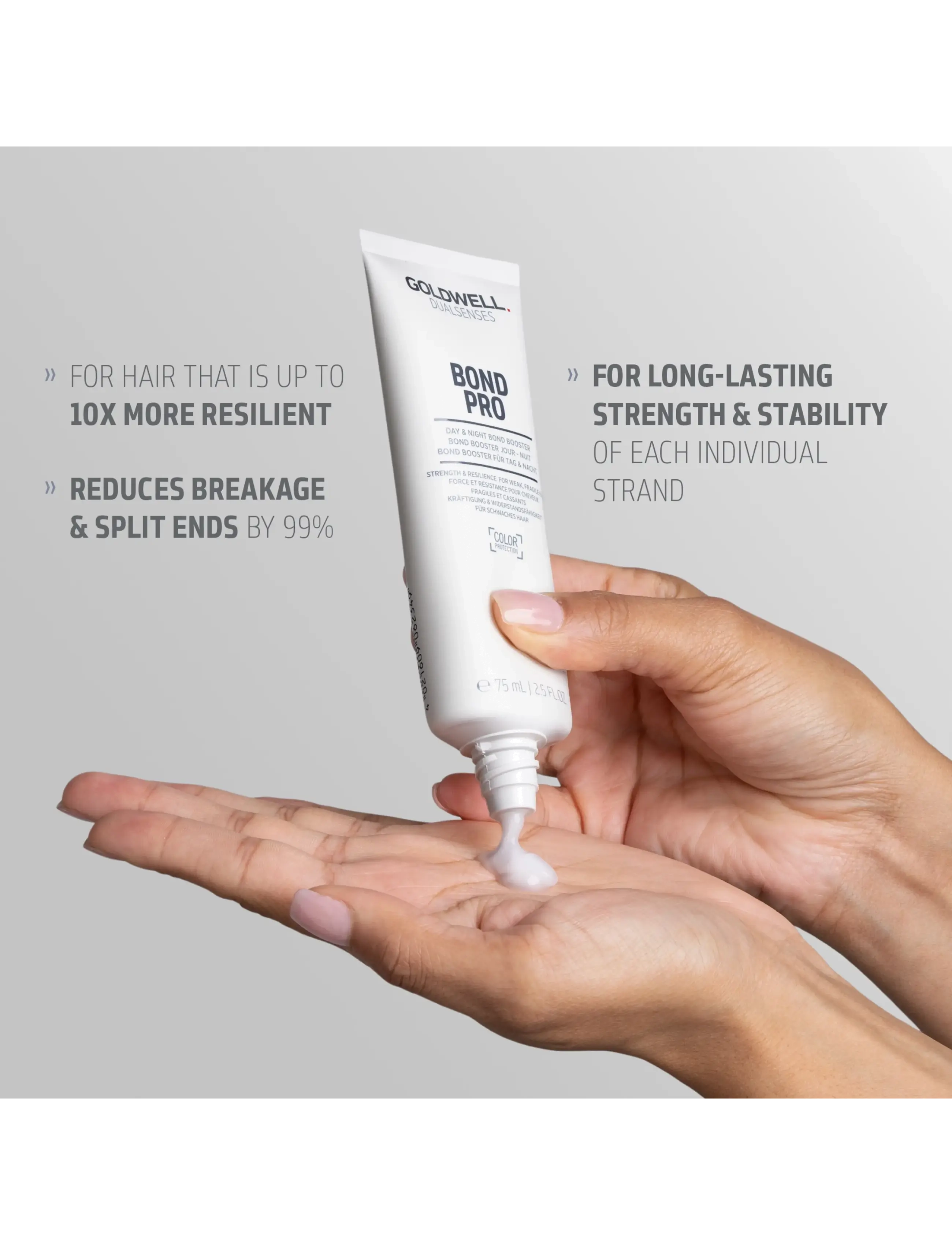 Goldwell - Goldwell Dualsenses Bond Pro Day & Night Bond Booster 75 ml - behandling - clear - 3