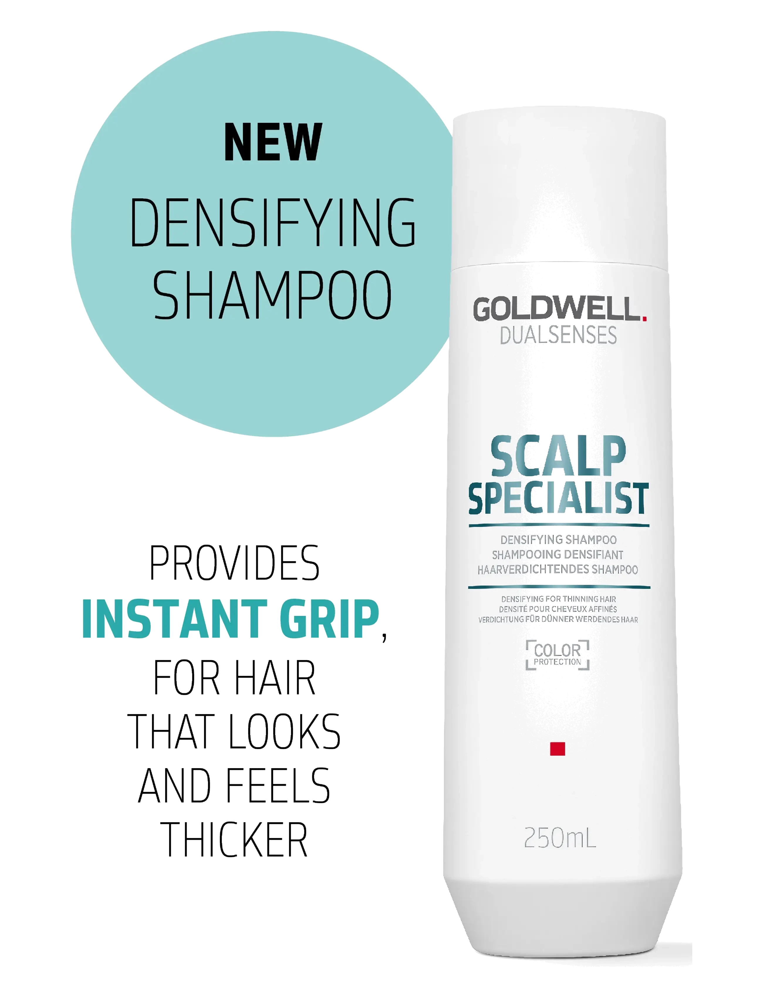 Goldwell - Goldwell Dualsenses Scalp Specialist, Densifying Shampoo 250 ml - peanahahooldused - clear - 1