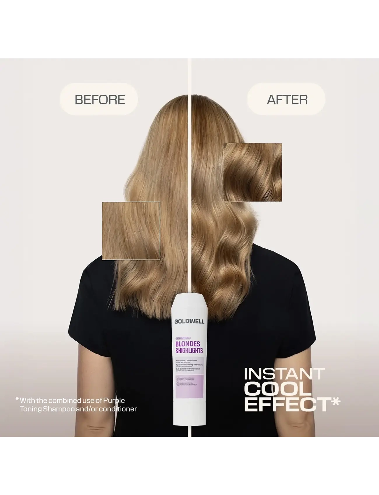 Goldwell - Goldwell Dualsenses Blondes & Highlights Anti-Yellow Conditioner - balsam & conditioner - clear - 3