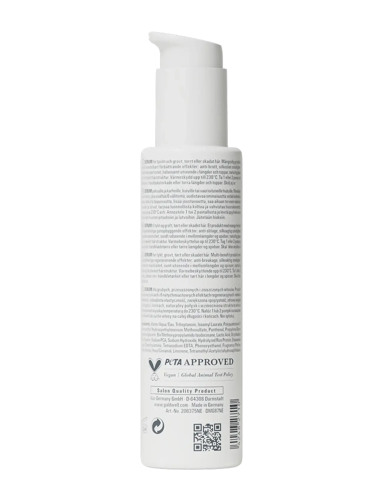 Goldwell - Goldwell Dualsenses Rich Repair 6 Effects Serum 100ml - hårserum - clear - 2