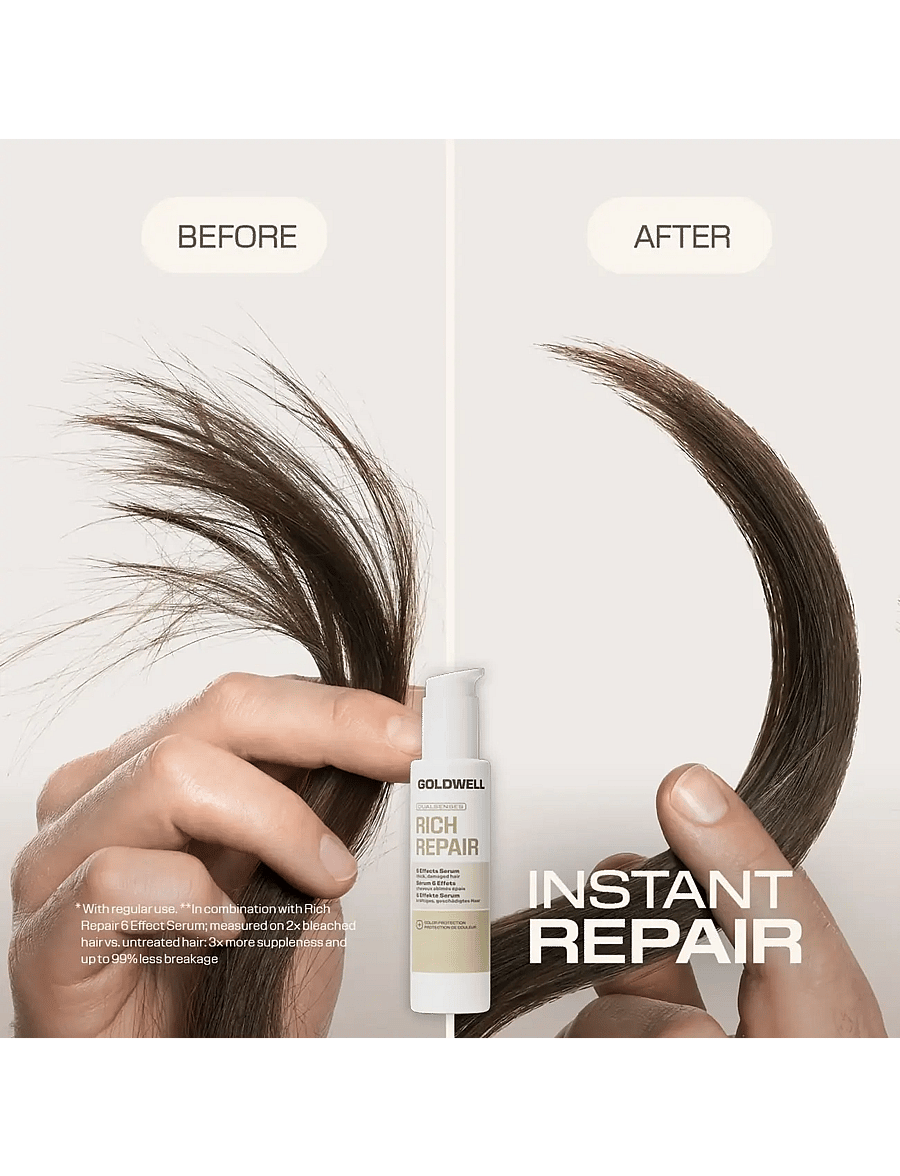 Goldwell - Goldwell Dualsenses Rich Repair 6 Effects Serum 100ml - juukseseerumid - clear - 5
