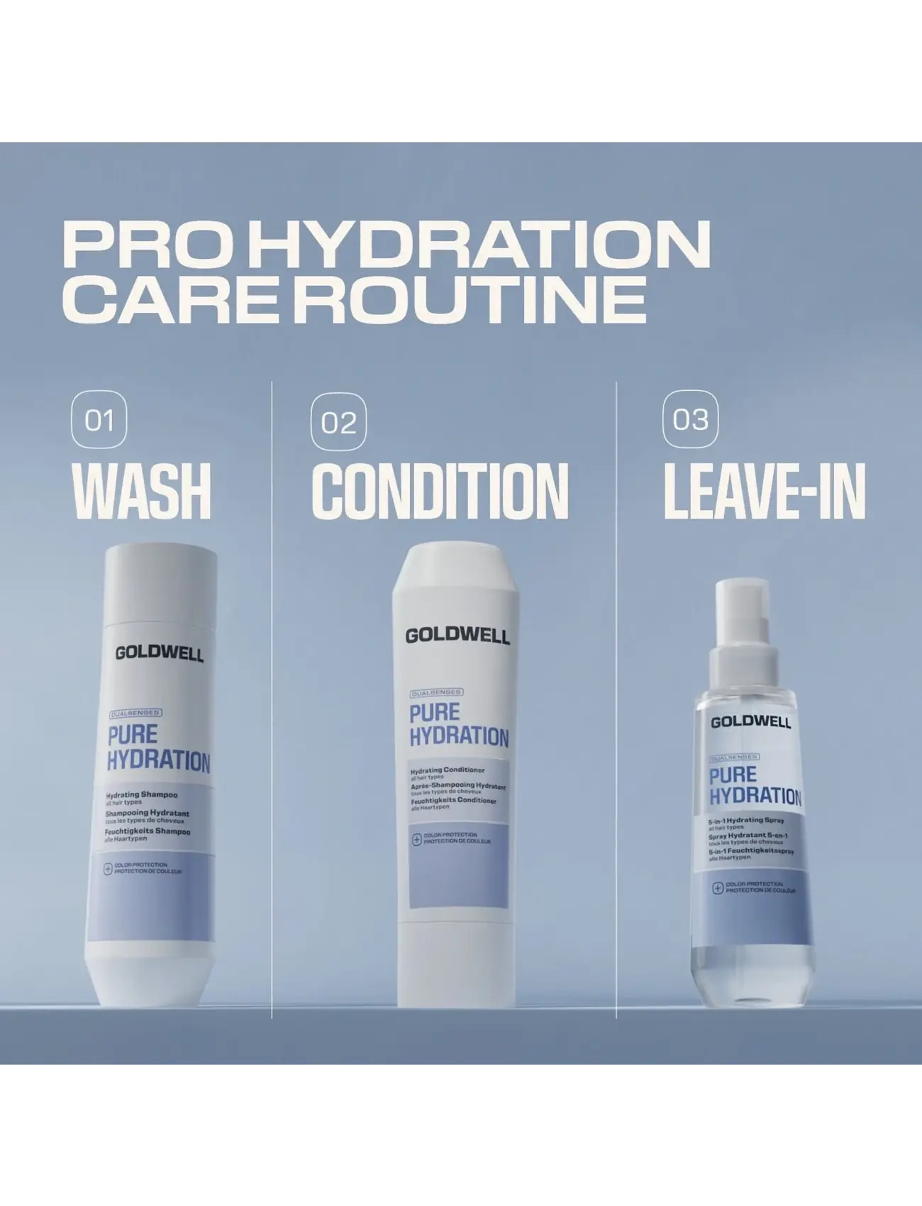 Goldwell - Goldwell Dualsenses Pure Hydration Hydrating Conditioner - balsam & conditioner - clear - 5