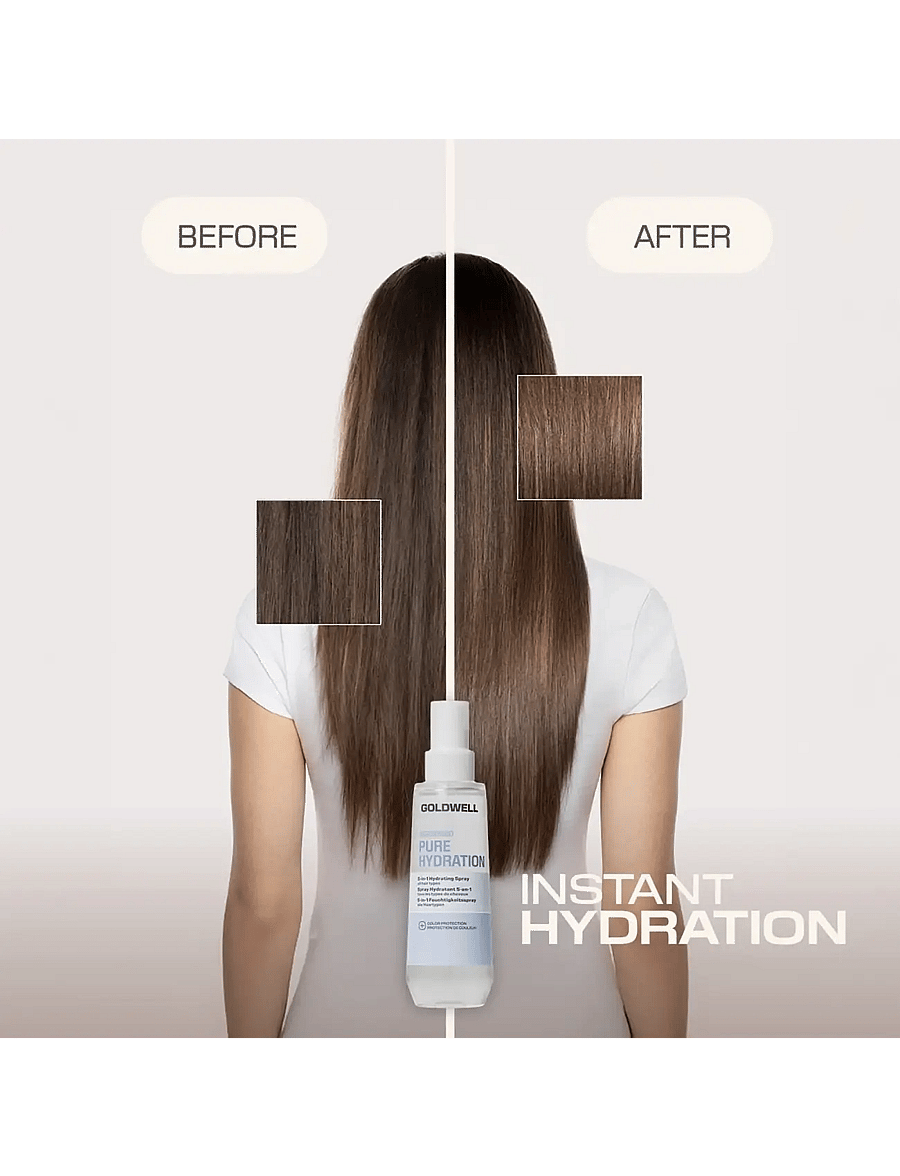 Goldwell - Goldwell Dualsenses Pure Hydration 5-in-1 Hydrating Spray 150ml - hooldusvahendid - clear - 4