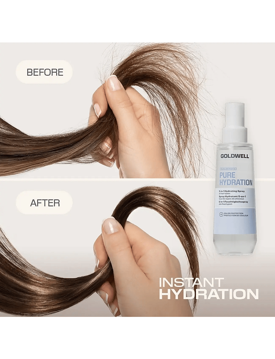 Goldwell - Goldwell Dualsenses Pure Hydration 5-in-1 Hydrating Spray 150ml - hooldusvahendid - clear - 5