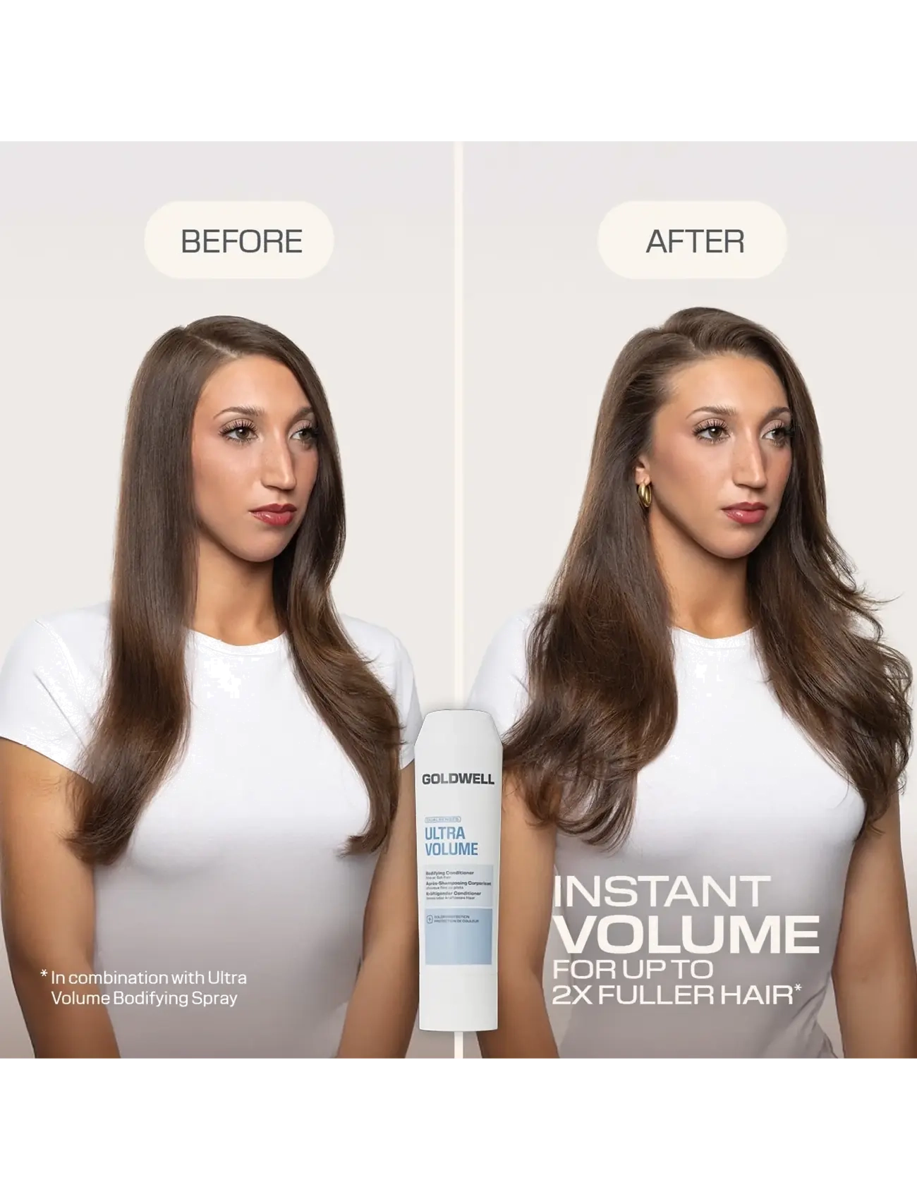 Goldwell - Goldwell Dualsenses Ultra Volume Bodifying Conditioner 200ml - balsam & conditioner - clear - 2