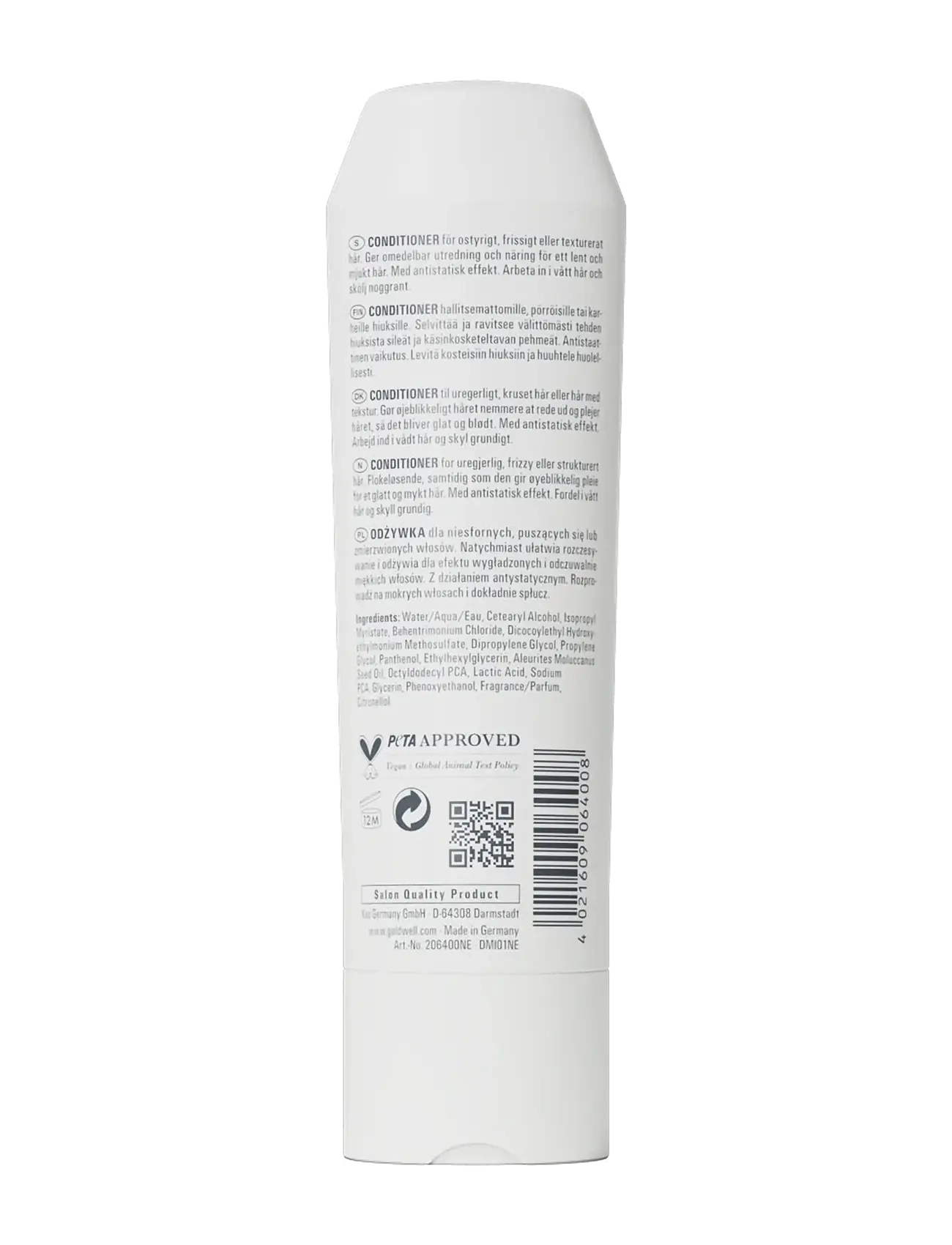 Goldwell - Goldwell Dualsenses Just Smooth Taming Conditioner 200ml - balsam & conditioner - clear - 1