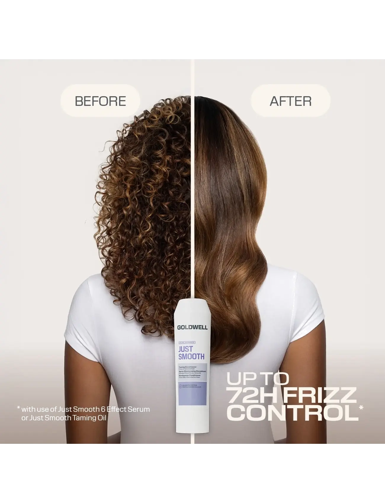 Goldwell - Goldwell Dualsenses Just Smooth Taming Conditioner 200ml - balsam & conditioner - clear - 3