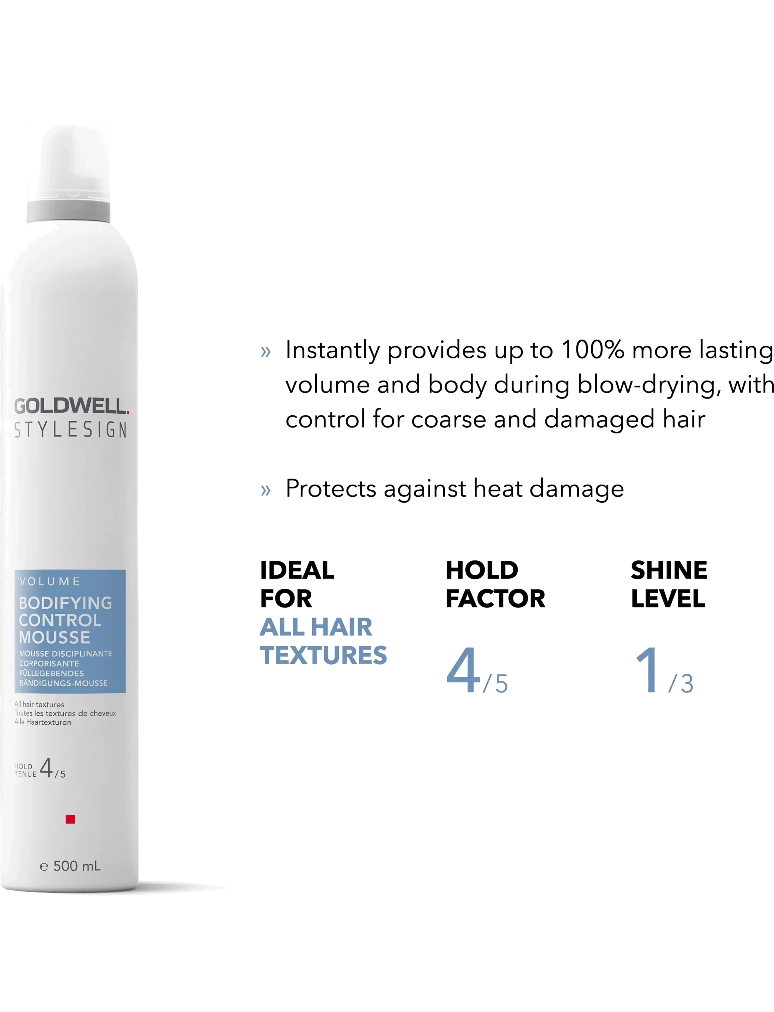 Goldwell - Goldwell StyleSign Bodifying Control Mousse 300 ml - clear - 1