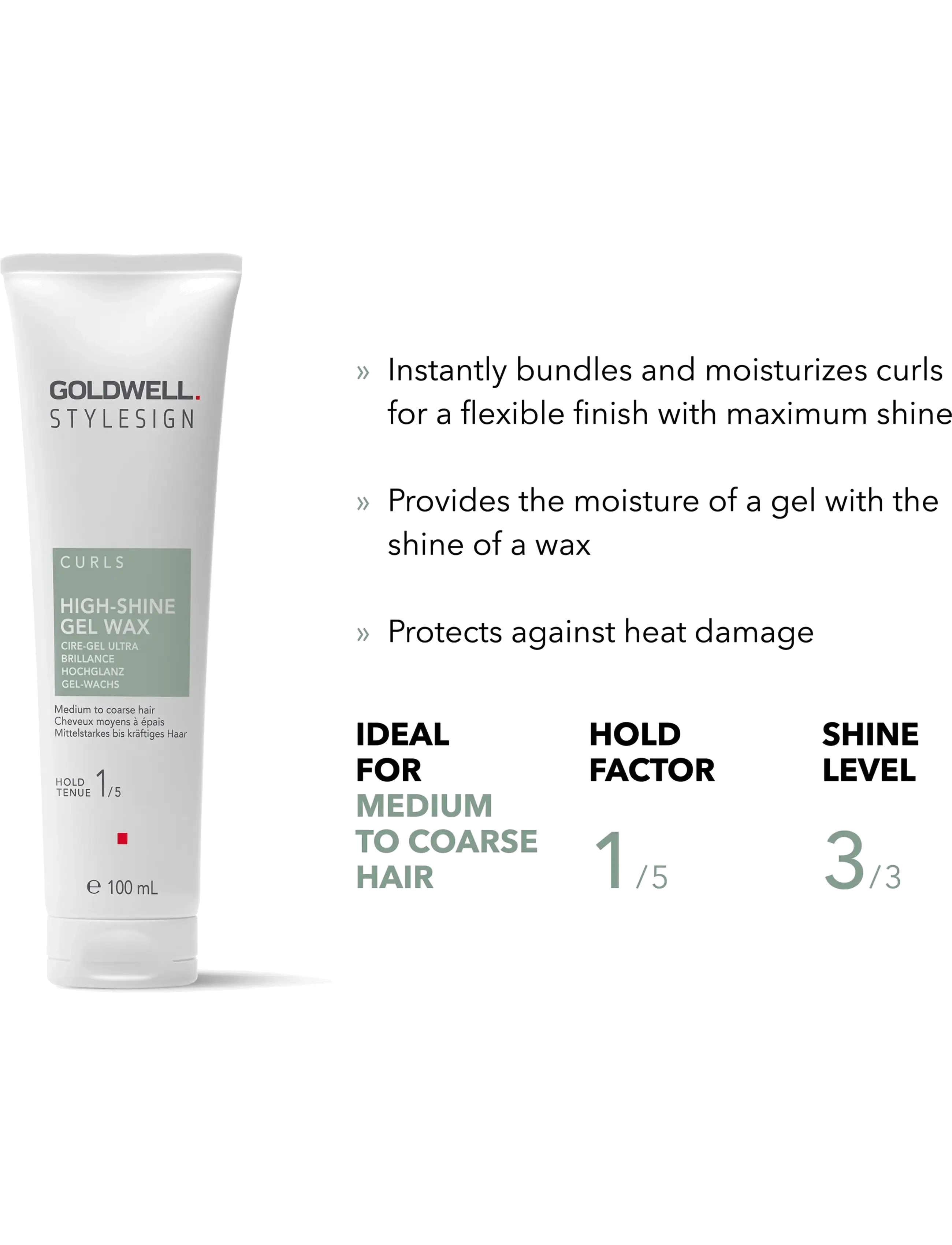 Goldwell - Goldwell StyleSign High-Shine Gel Wax 100 ml - gel - clear - 1