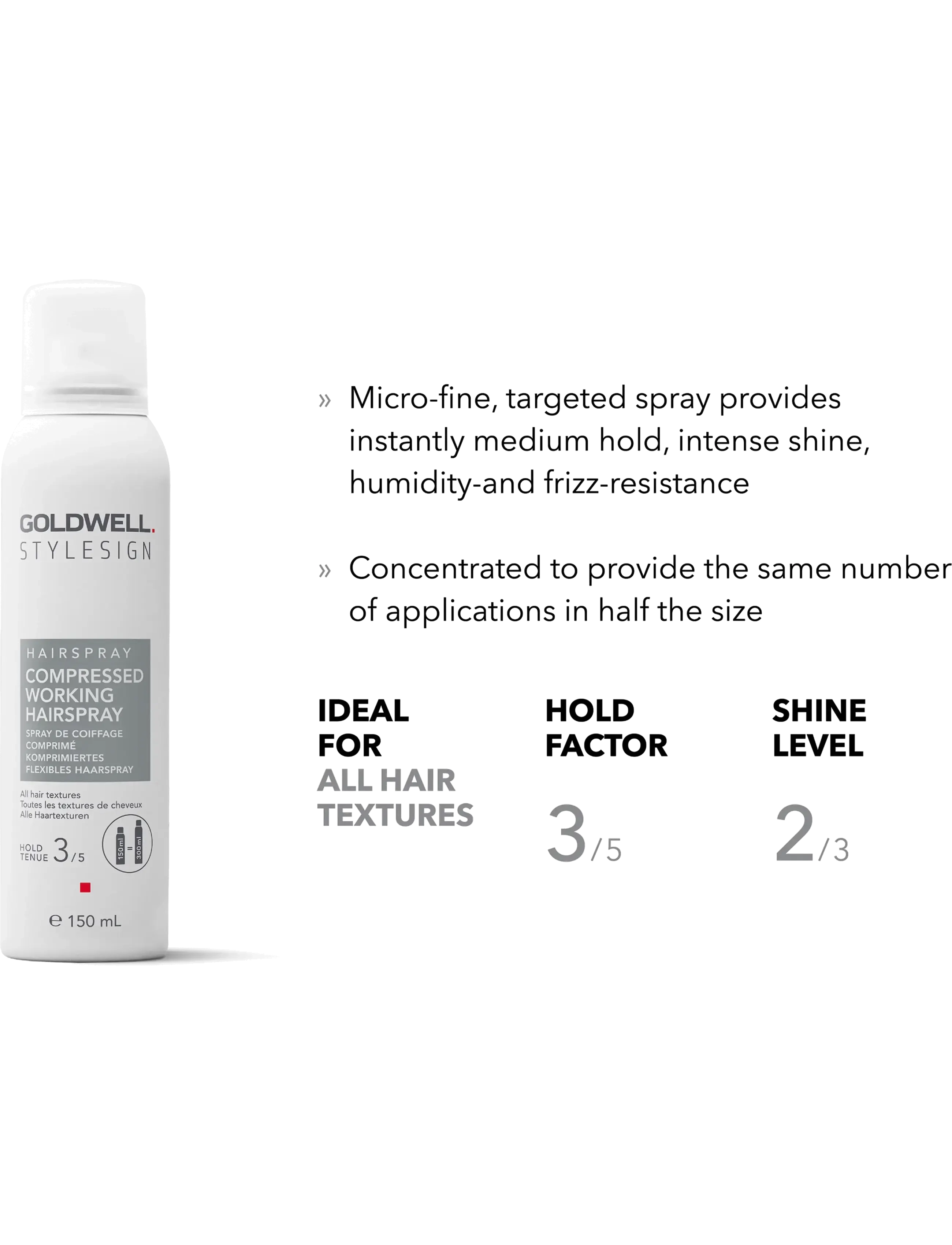 Goldwell - Goldwell StyleSign Compressed Hairspray 150 ml - clear - 2