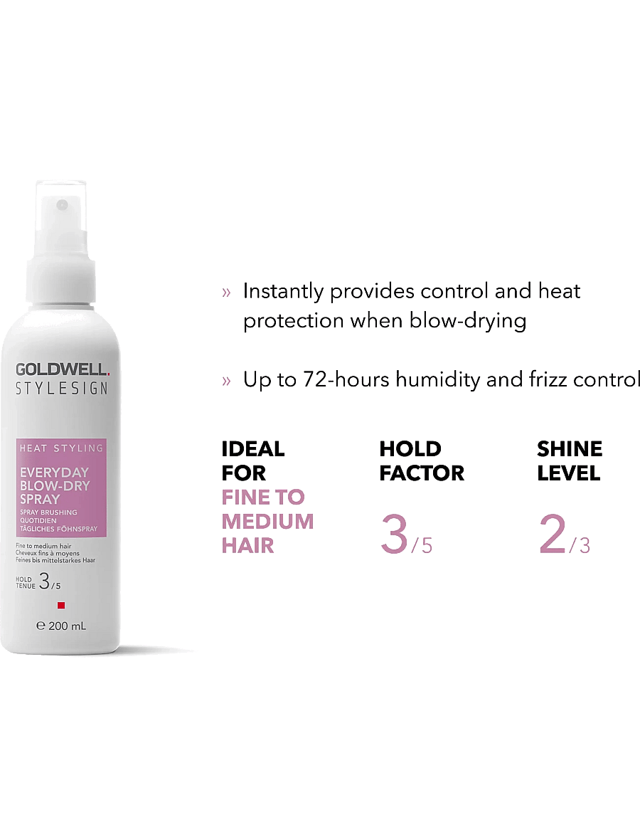 Goldwell - Goldwell StyleSign Everyday Blow-Dry Spray 200 ml - juukselakk - clear - 1