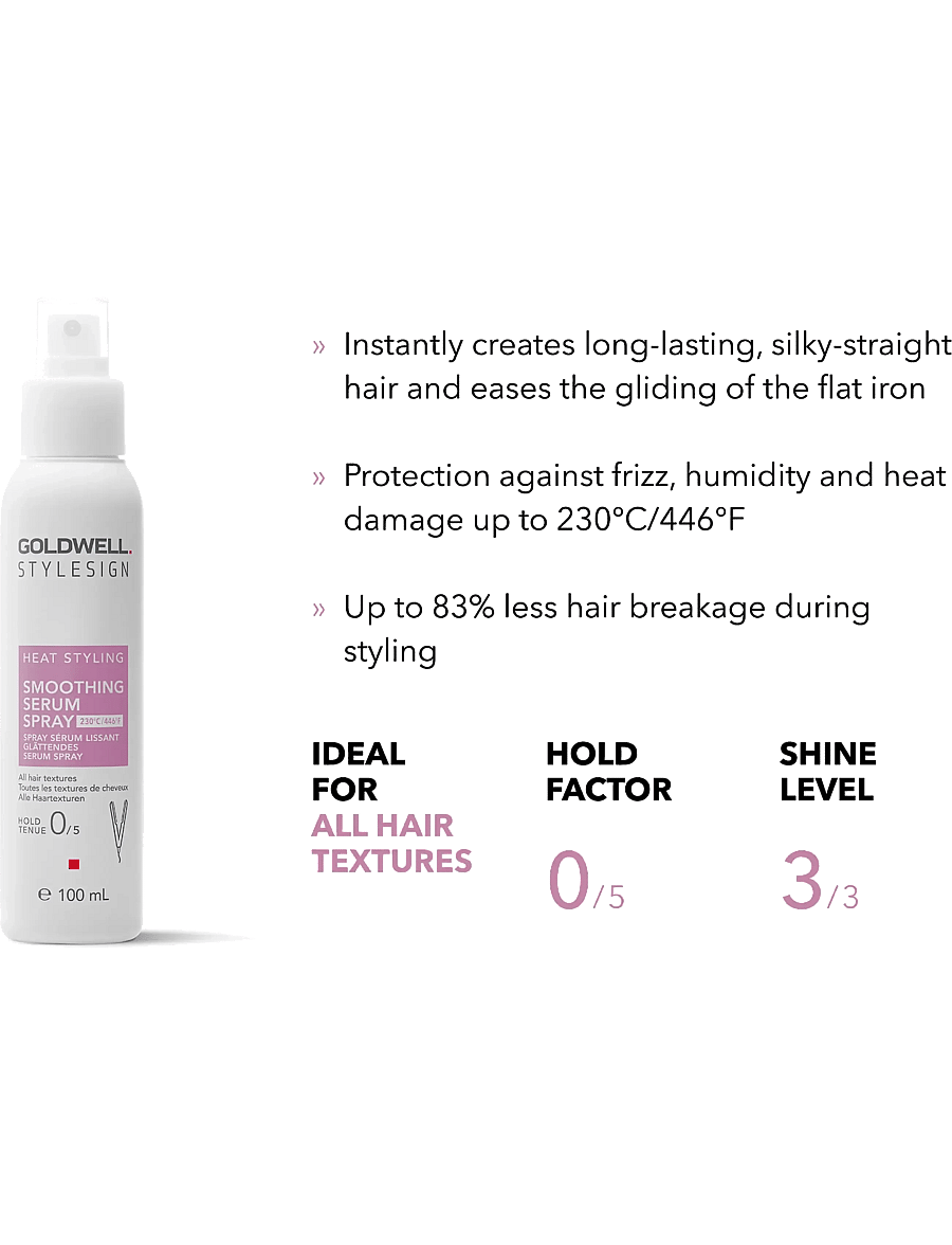 Goldwell - Goldwell StyleSign Smoothing Serum Spray 100 ml - juukseseerumid - clear - 1