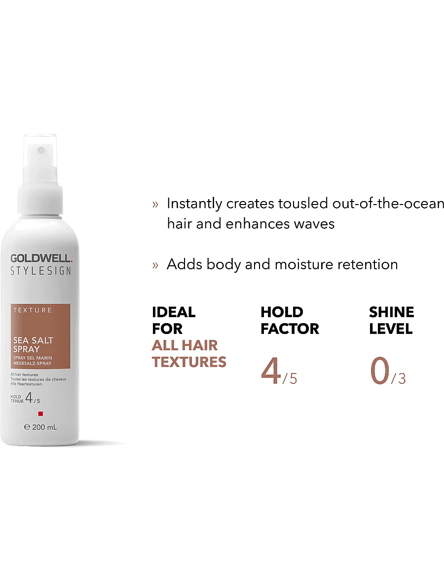 Goldwell - Goldwell StyleSign Sea Salt Spray 200 ml - soolveepihusti - clear - 1
