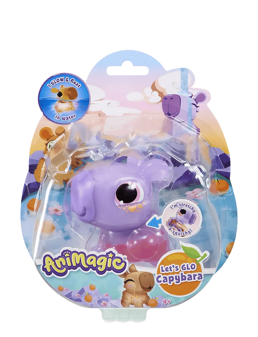Goliath - ANIMAGIC LET+S GLO CAPYBARA PURPLE - andet vandlegetøj - multi coloured - 2