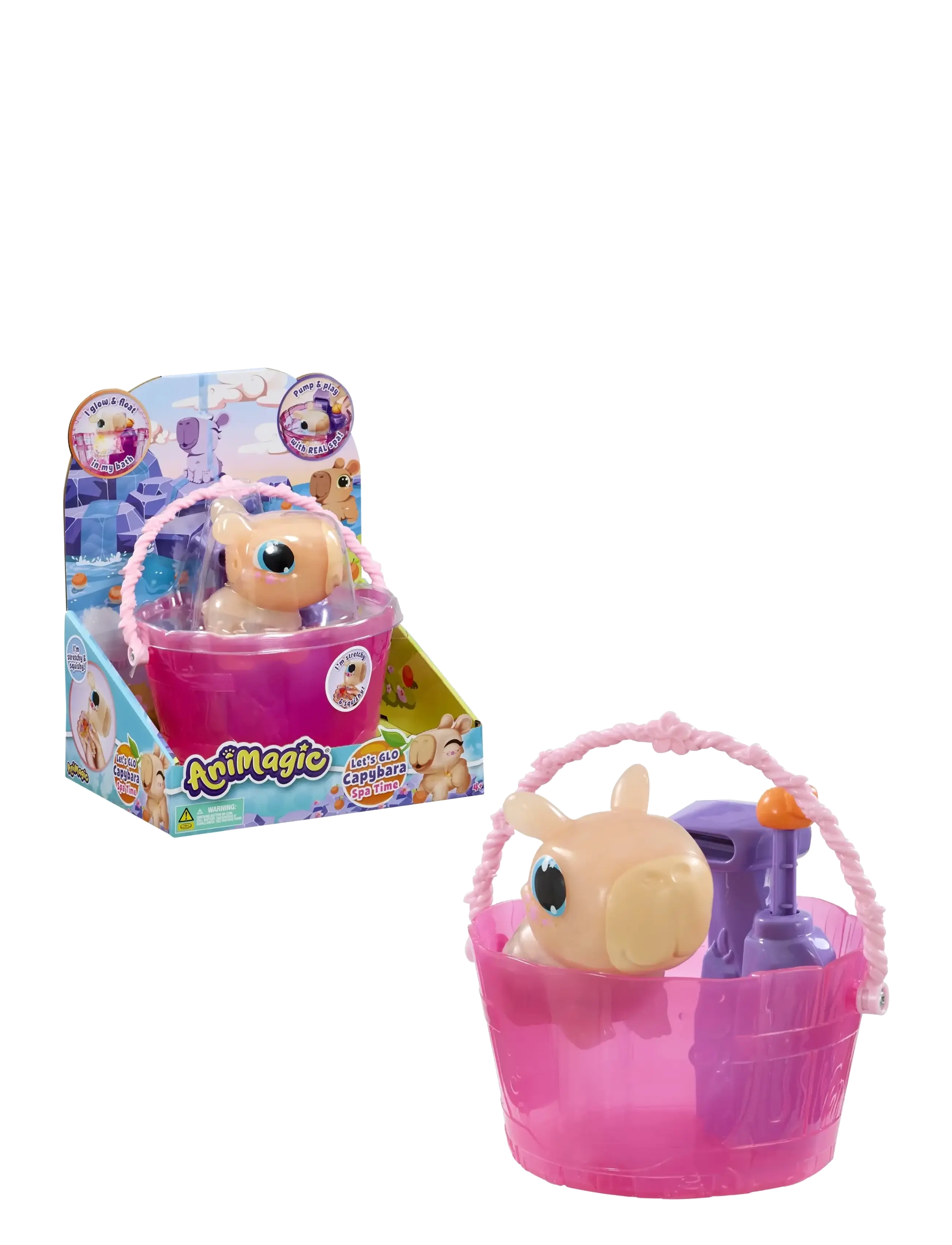 Goliath ANIMAGIC LET'S GLO CAPYBARA -LEKSET - Bad & Vattenleksaker - MULTI COLOURED / pink/rose