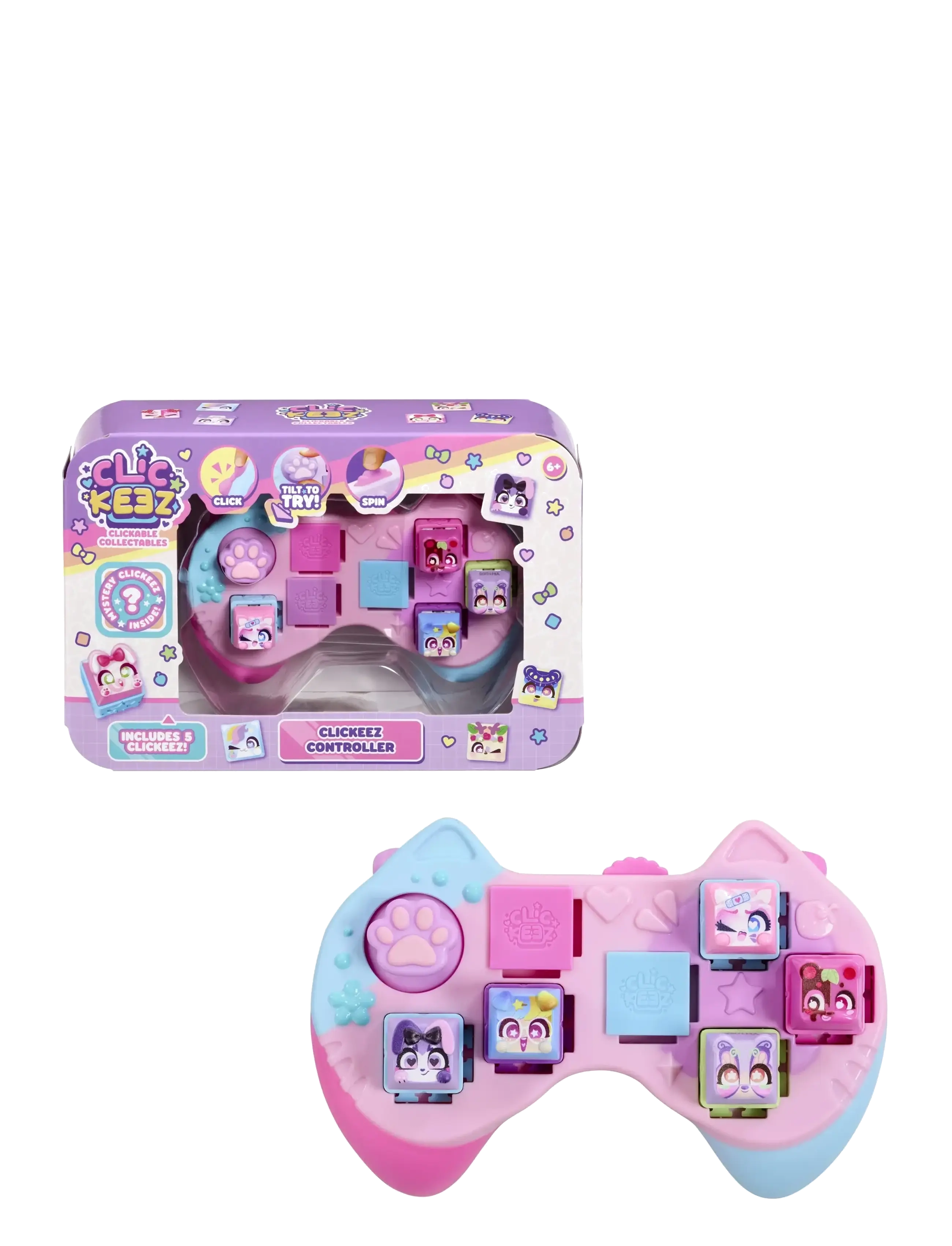 Goliath Clickeez Controller, Børn, Fidget Legetøj, Pink, Str: ONE SIZE
