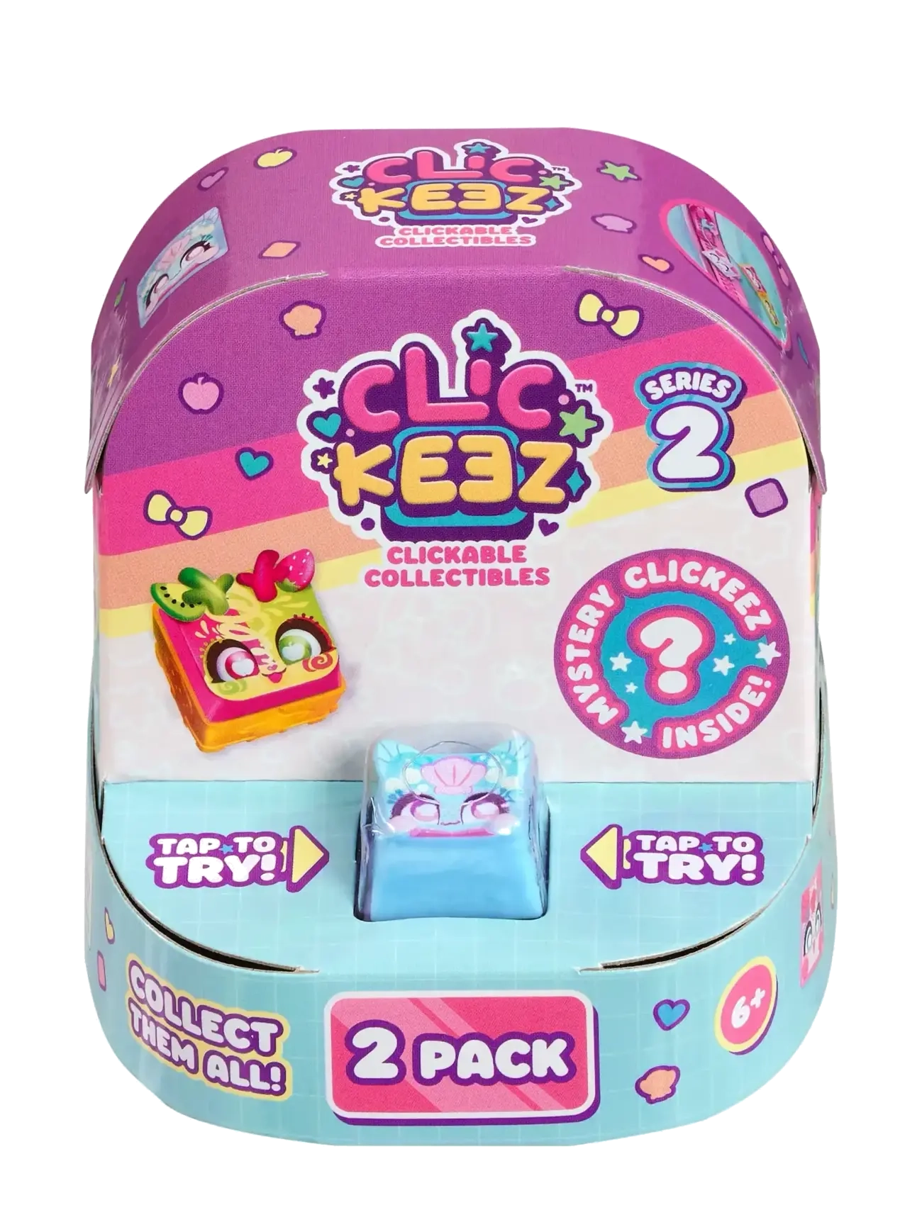 Goliath Clickeez Twin Pack Cdu Series2, Børn, Fidget Legetøj, Blå, Str: ONE SIZE