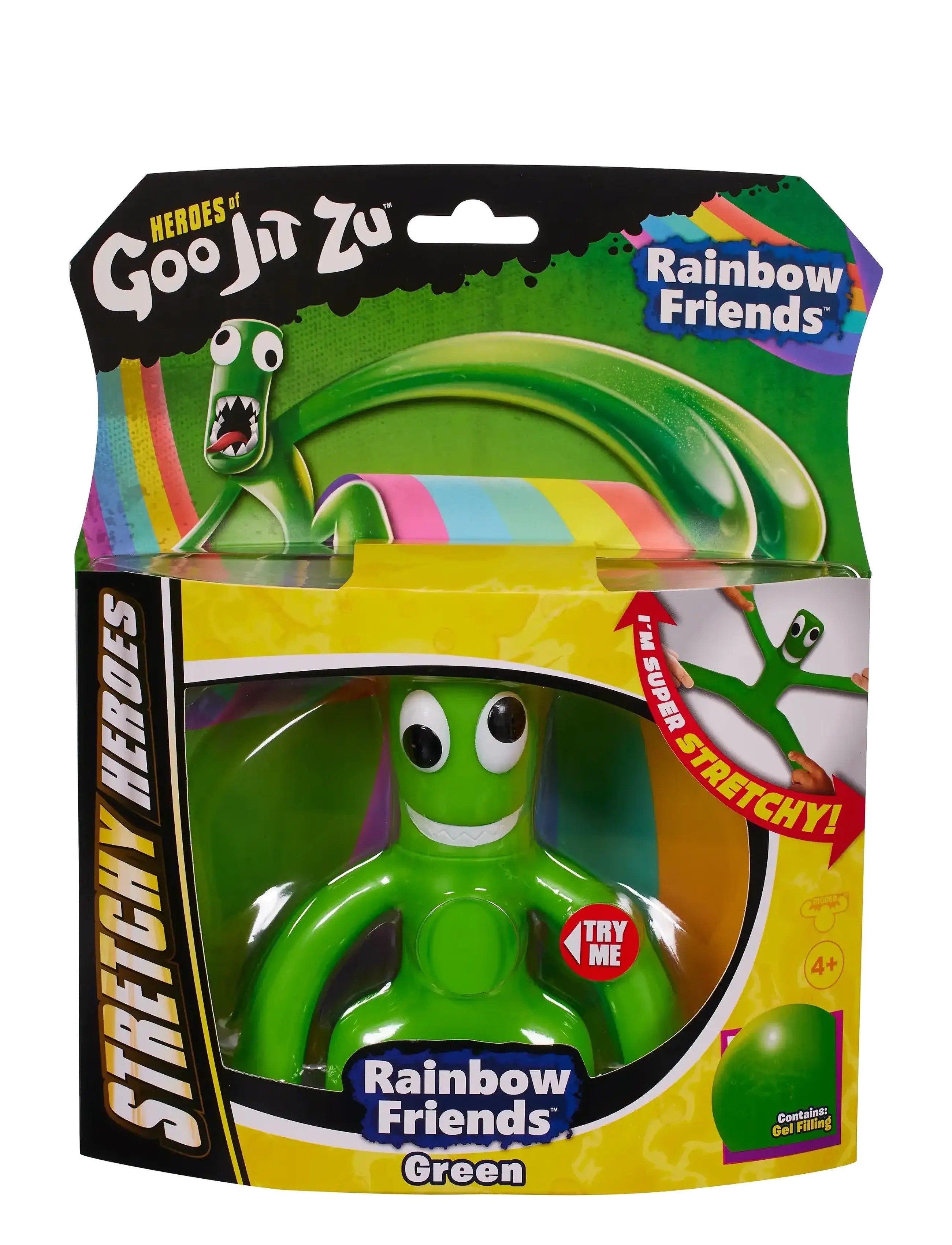 Goo Jit Zu Rainbow Friends Green, Børn, Action Figures, Multi/mønstret, Str: ONE SIZE
