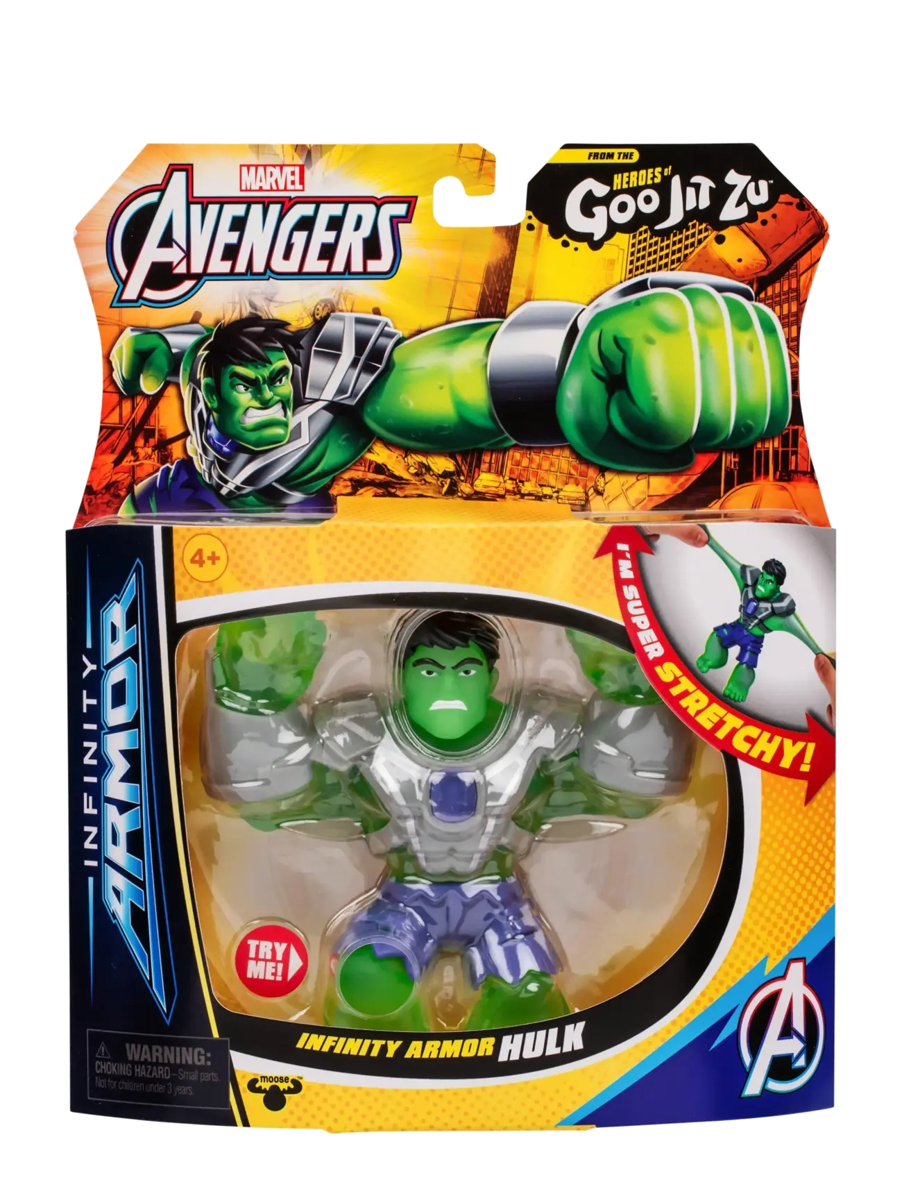 Goo Jit Zu Goo Jit Zu Marvel S11 Hulk, One Size, Multi/patterned, Legesæt Og Actionfigurer > Film- Og Eventyrfigurer, Børn