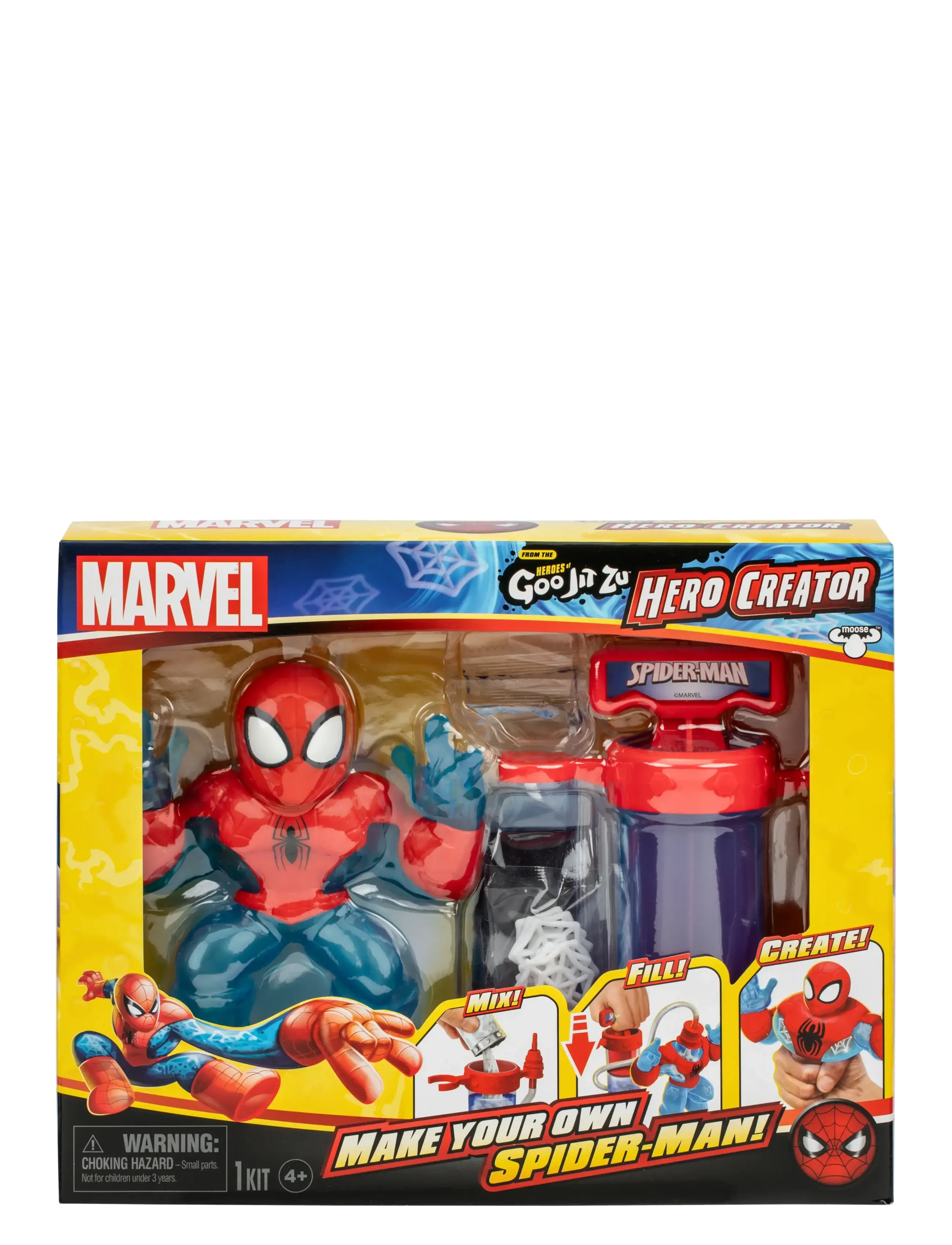 Goo Jit Zu Goo Jit Zu Hero Creator Spiderman, One Size, Multi/patterned, Legesæt Og Actionfigurer > Film- Og Eventyrfigurer, Børn
