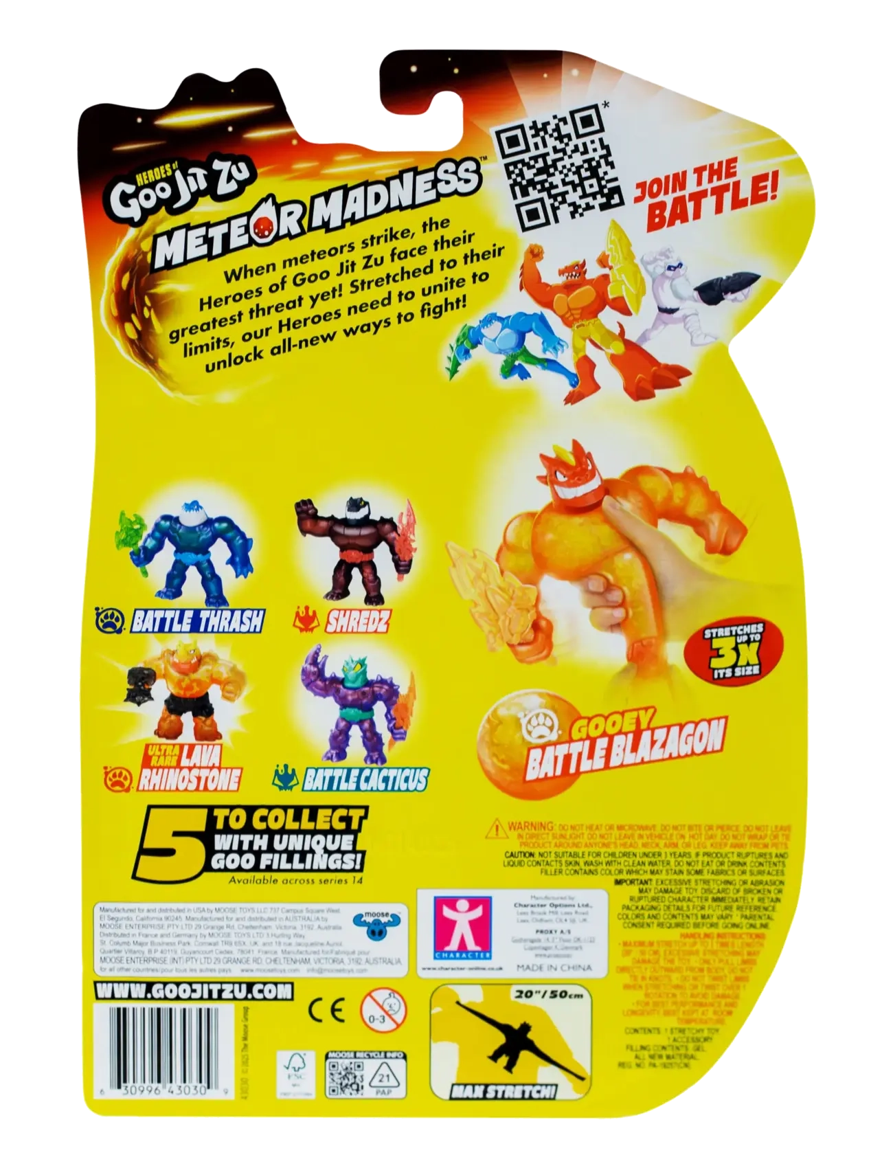 Goo Jit Zu - GOO JIT ZU METEOR MADNESS S2 BLAZAGON - action-figurer - multi colour - 3