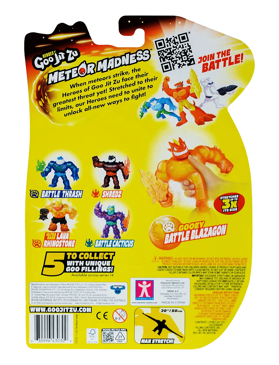 Goo Jit Zu - GOO JIT ZU METEOR MADNESS S2 BLAZAGON - action-figurer - multi colour - 3