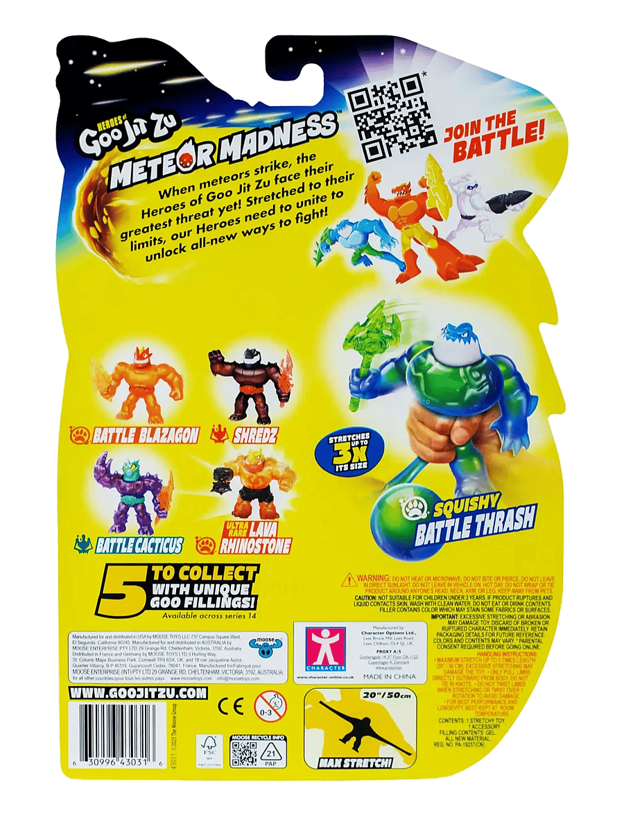Goo Jit Zu - GOO JIT ZU METEOR MADNESS S2 THRASH - actionfigurer - multi colour - 3