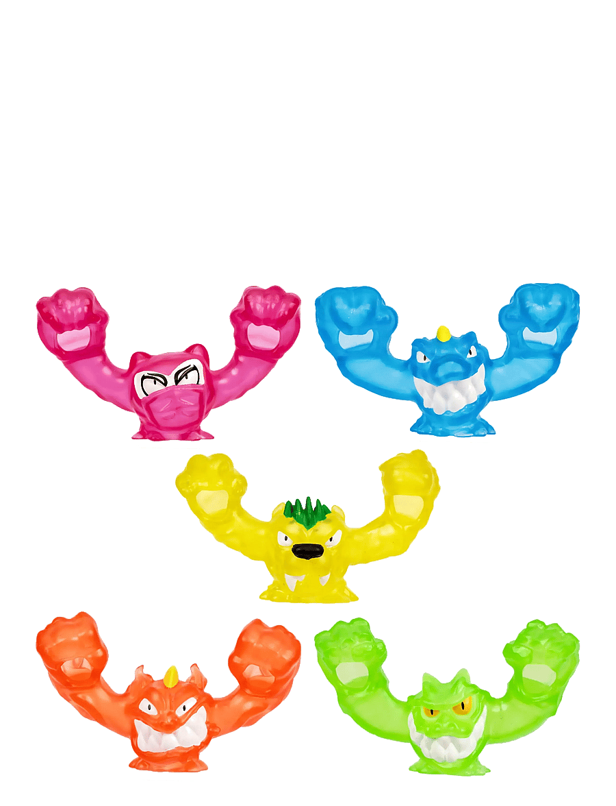 Goo Jit Zu - GOO JIT ZU METEOR MADNESS SLINGERS GLOW 5PK - actionfigurer - multi colour - 1