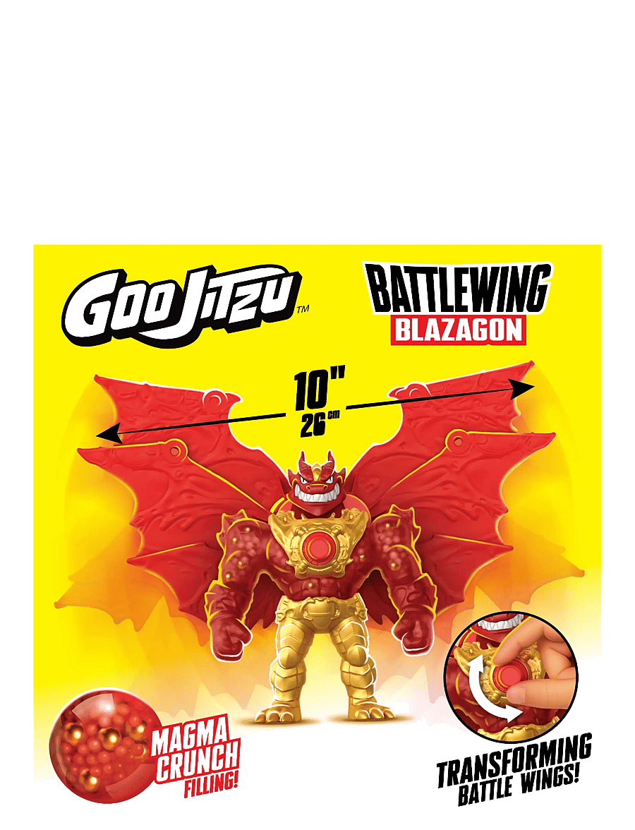 Goo Jit Zu - GOO JIT ZU BATTLEWING BLAZAGON - actionfigurer - multi colour - 5