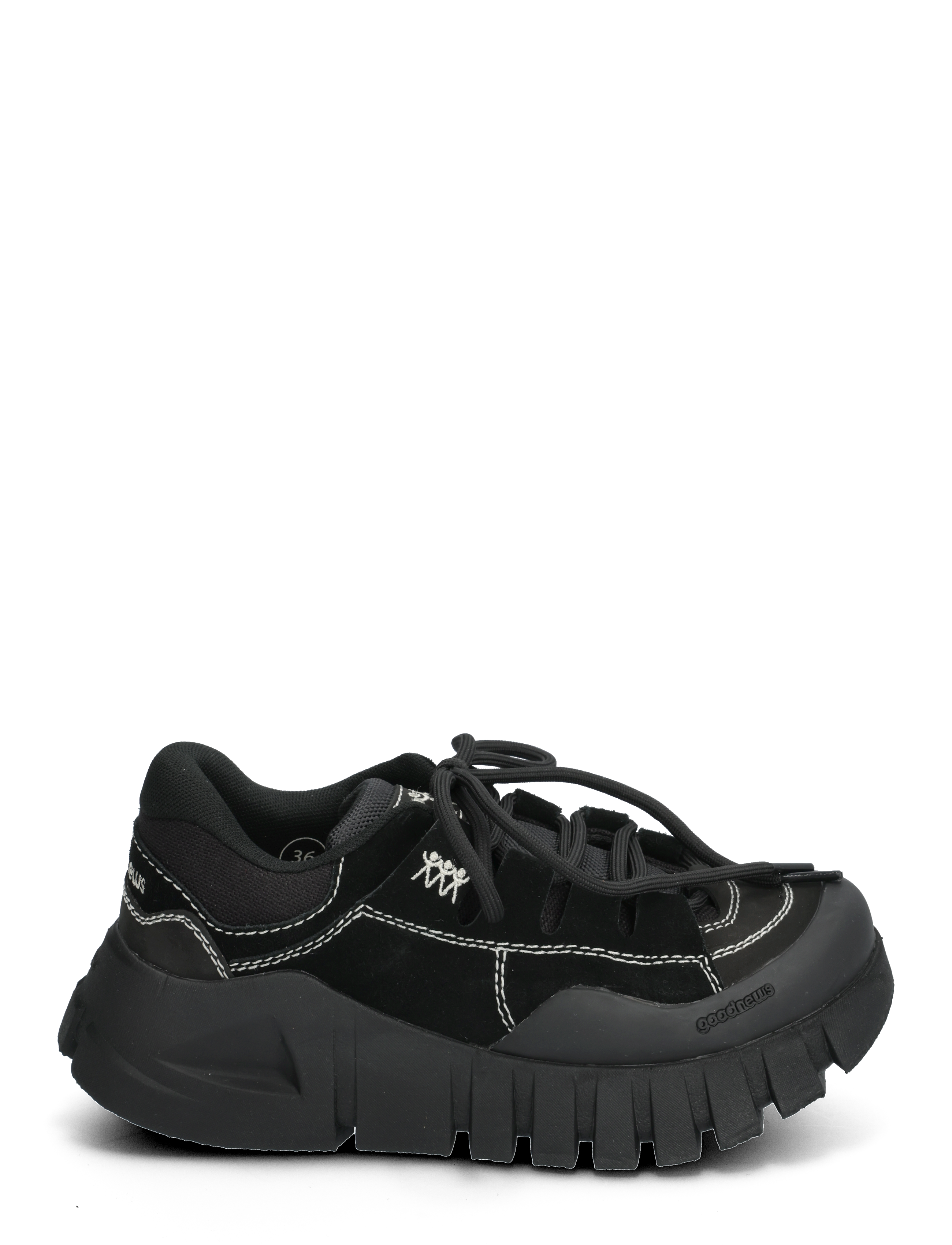 Good News - BEAR - matalavartiset tennarit - black - 1