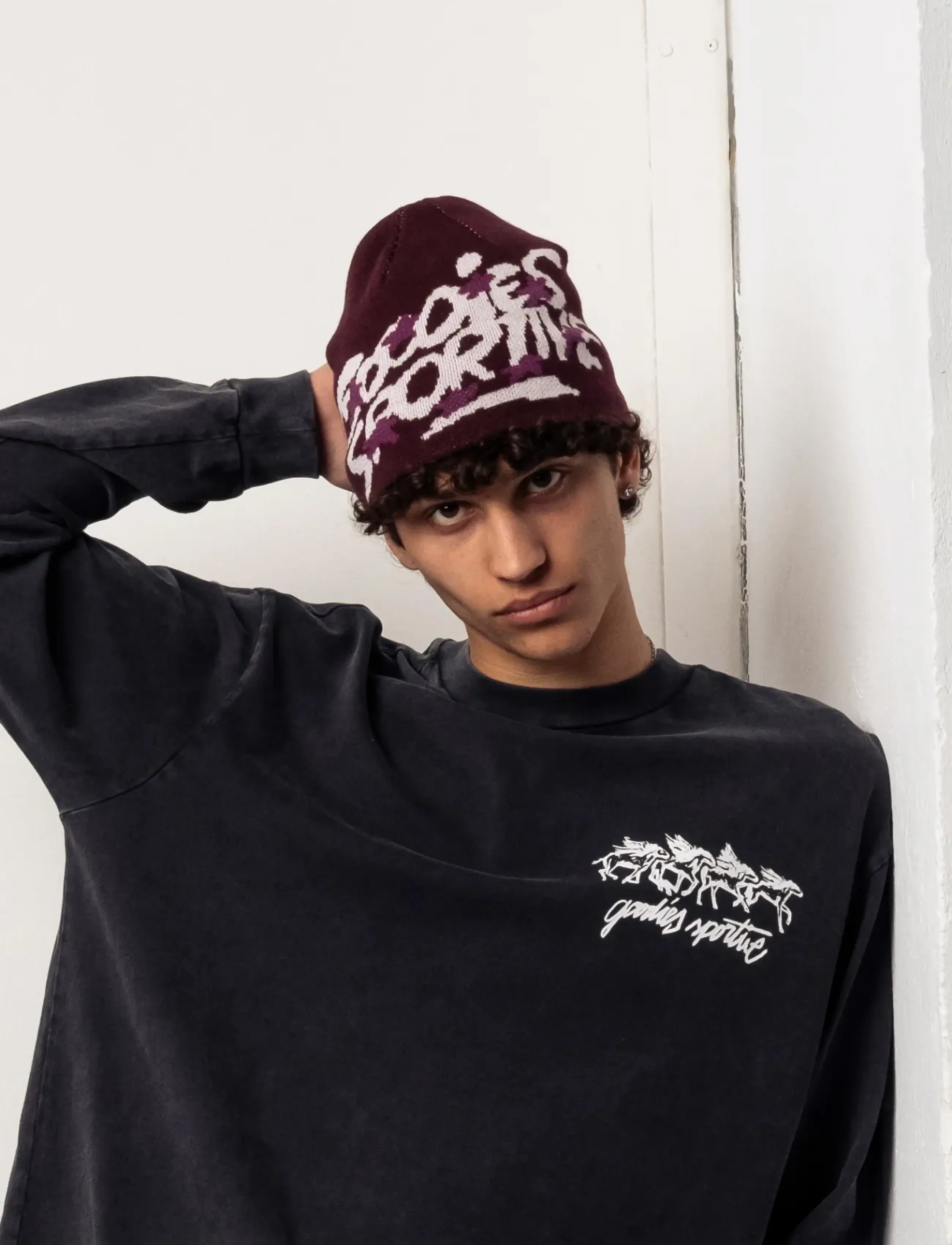 Goodies Sportive - ATHLETIC BORDEAUX BEANIE - bordeaux - 2