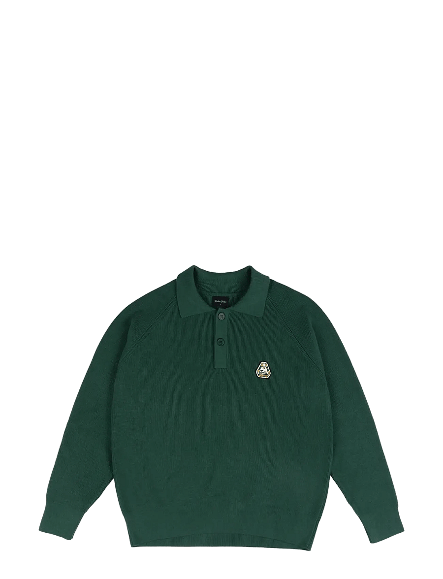 Goodies Sportive - ALPINE POLO - poloer i strik med lange ærmer - green - 1
