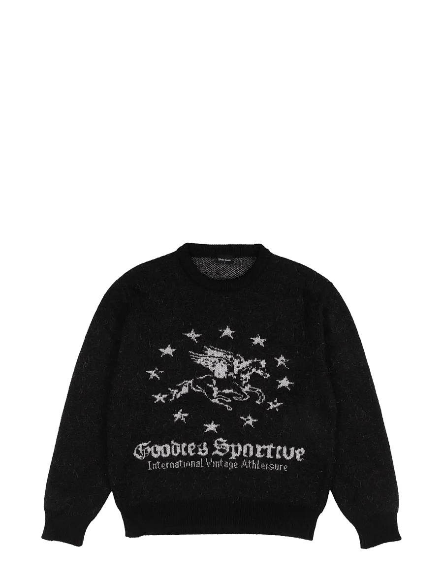 Goodies Sportive - BLACK BEAN KNIT - rund hals - black - 1