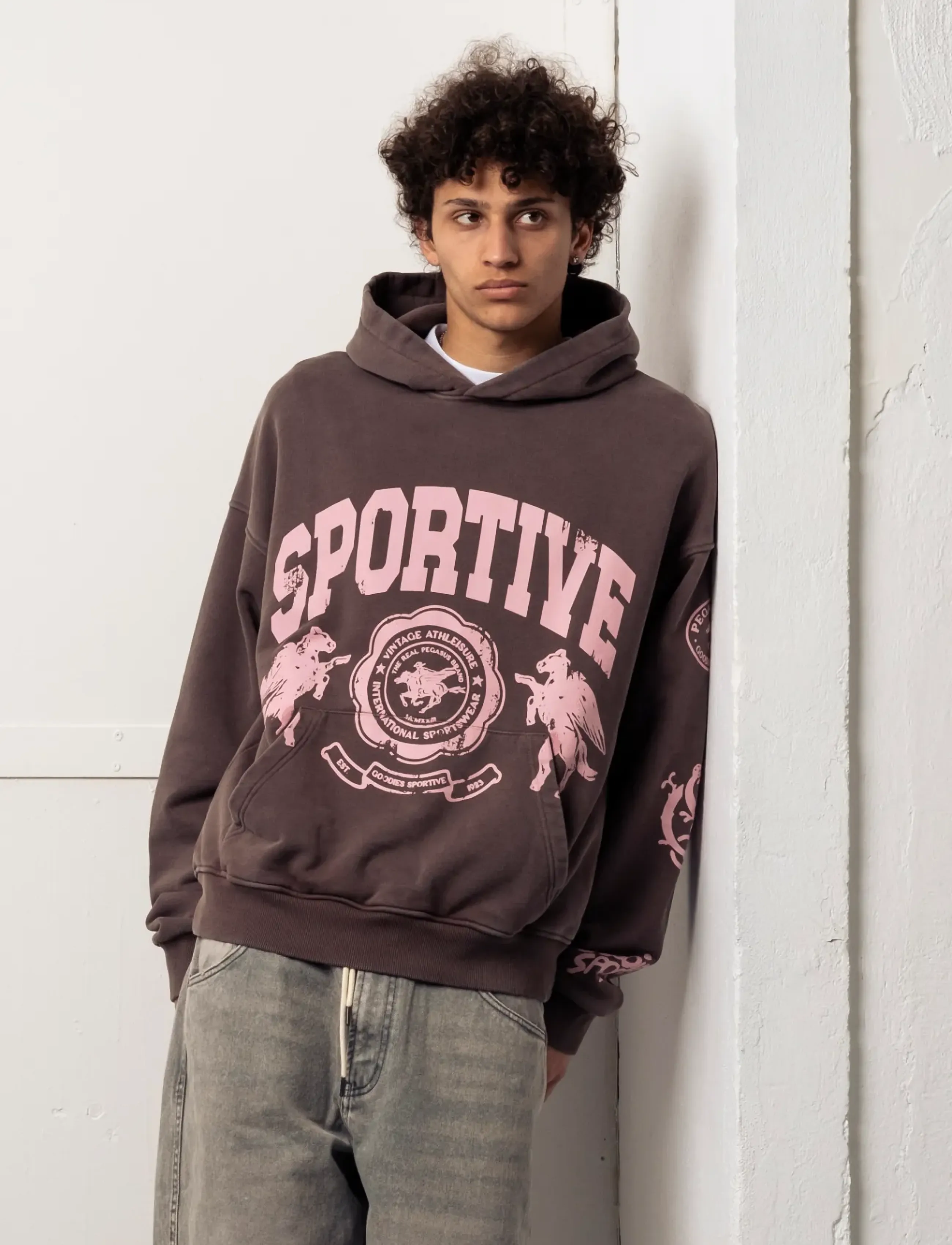 Goodies Sportive - BROWNIE HOODIE - hættetrøjer - fadeout brown - 3