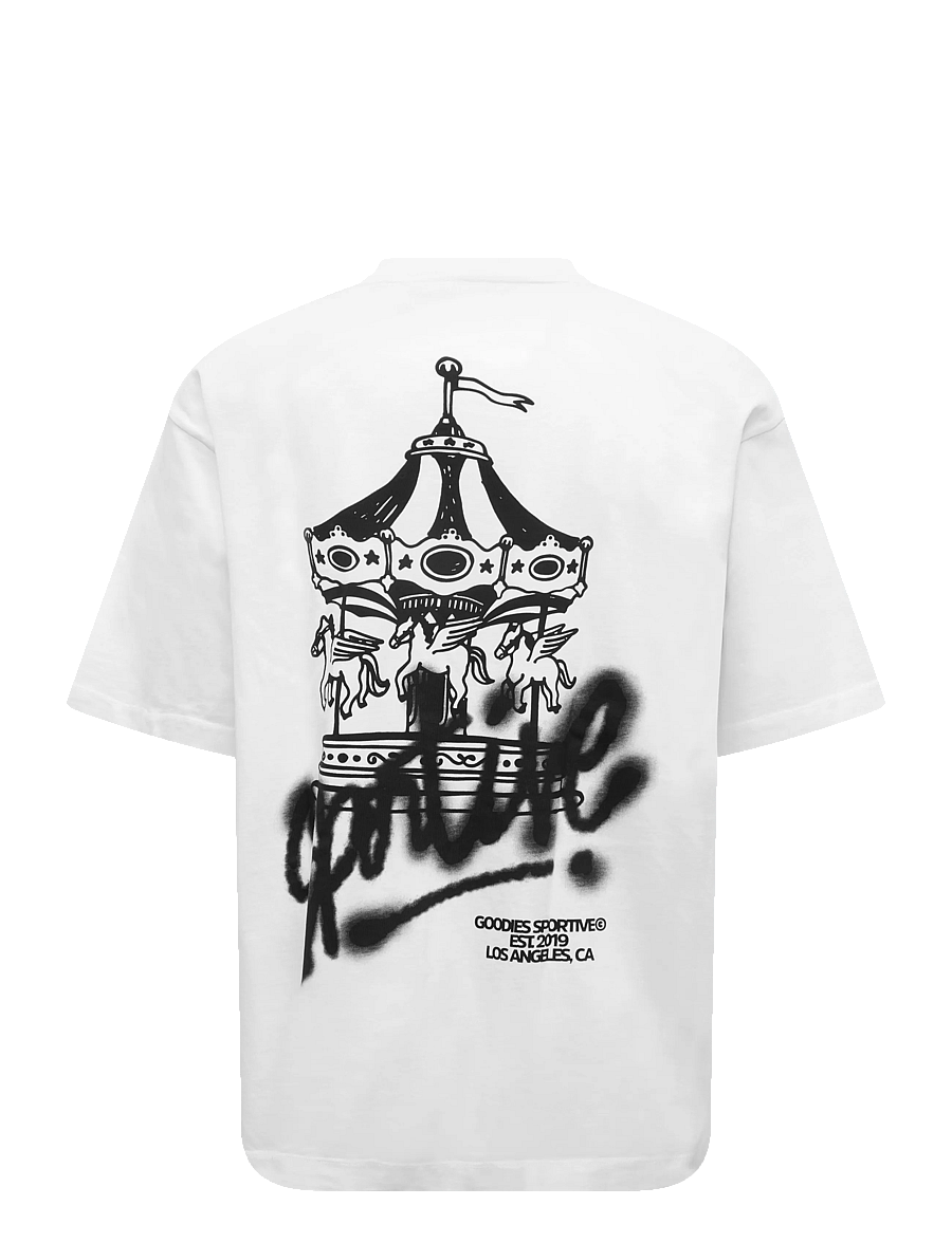Goodies Sportive - CLUB DU CARROUSEL TEE - kurzärmelige t-shirts - white - 2
