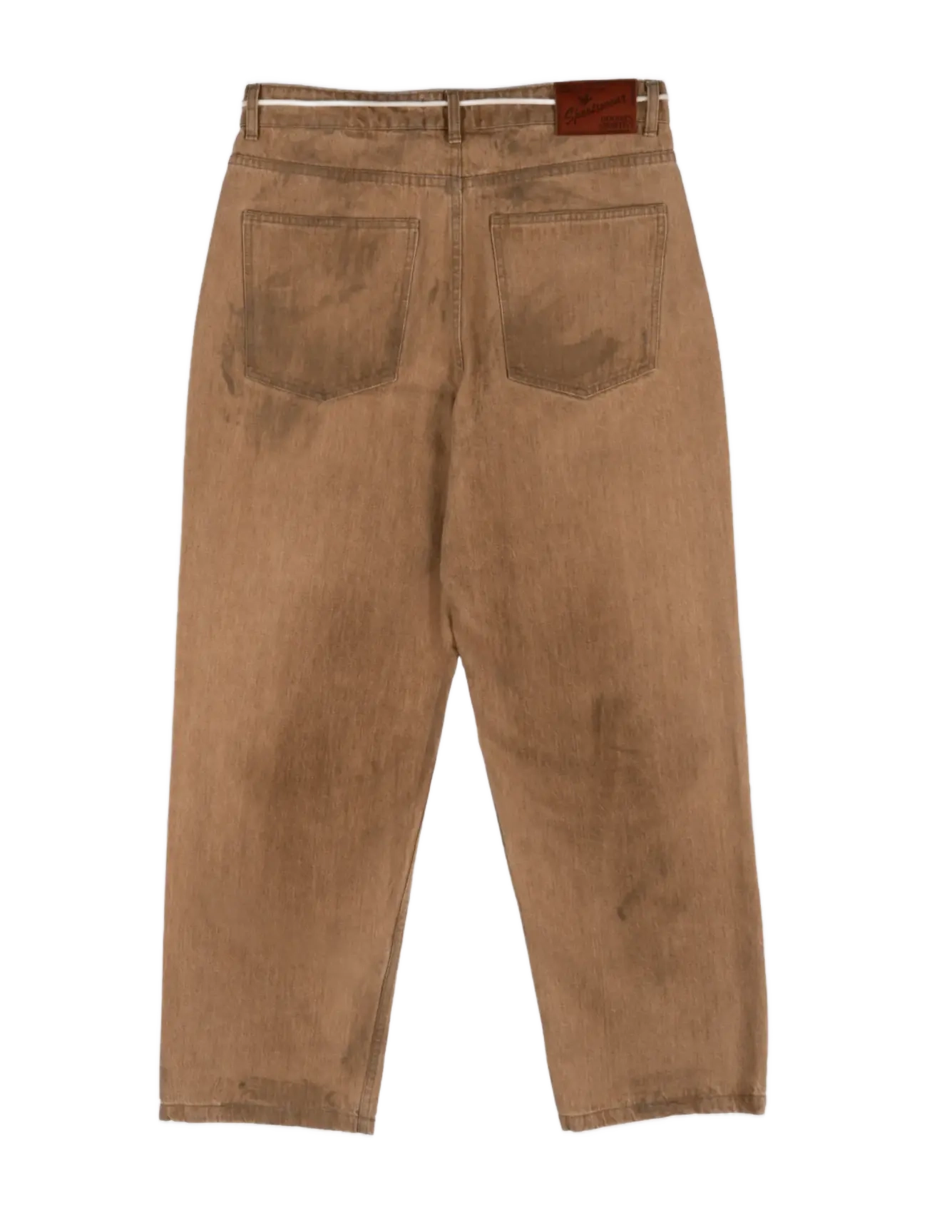 Goodies Sportive - CAMEL DIRTY PANTS - loose jeans - camel - 2