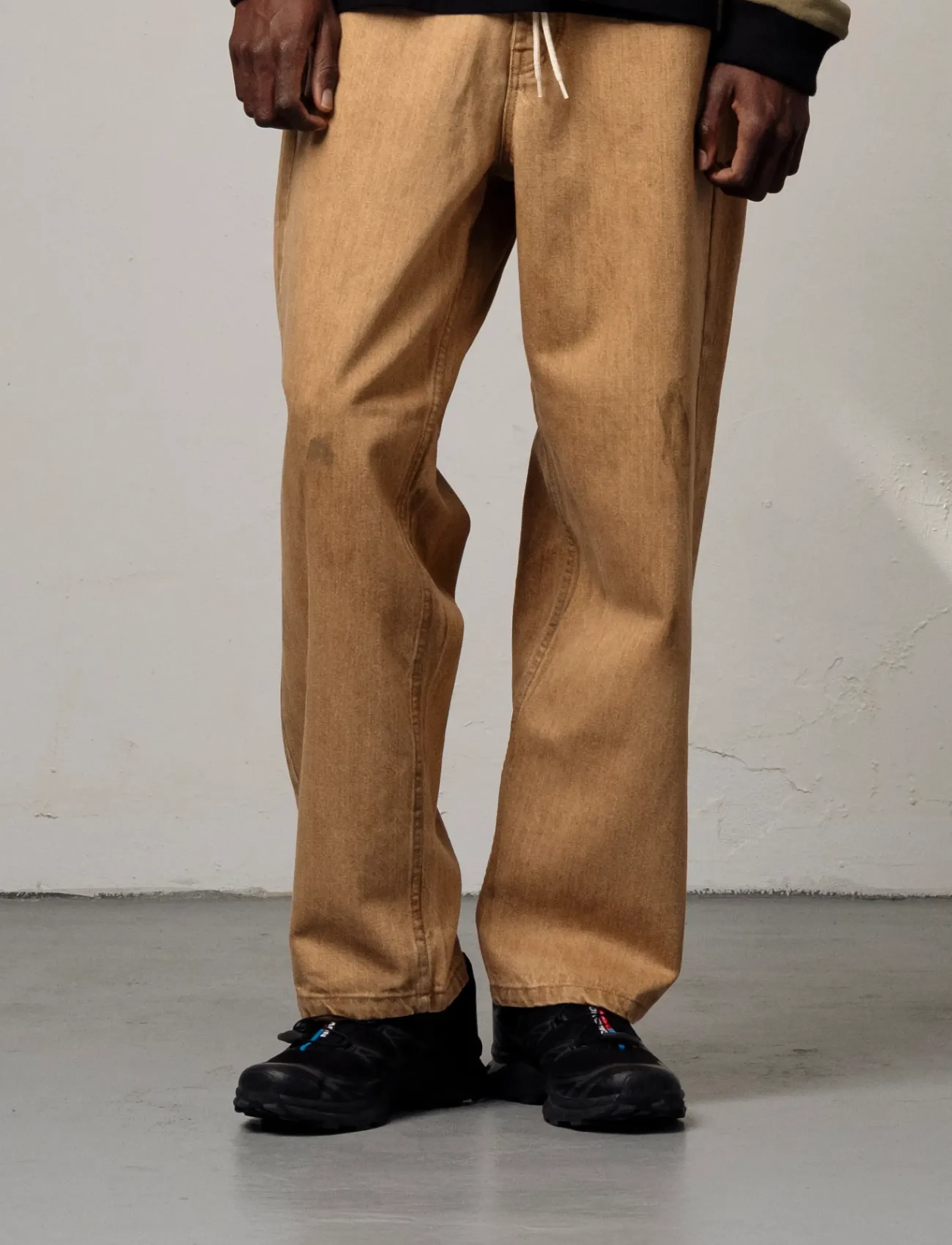 Goodies Sportive CAMEL DIRTY PANTS - Jeans - CAMEL / brown