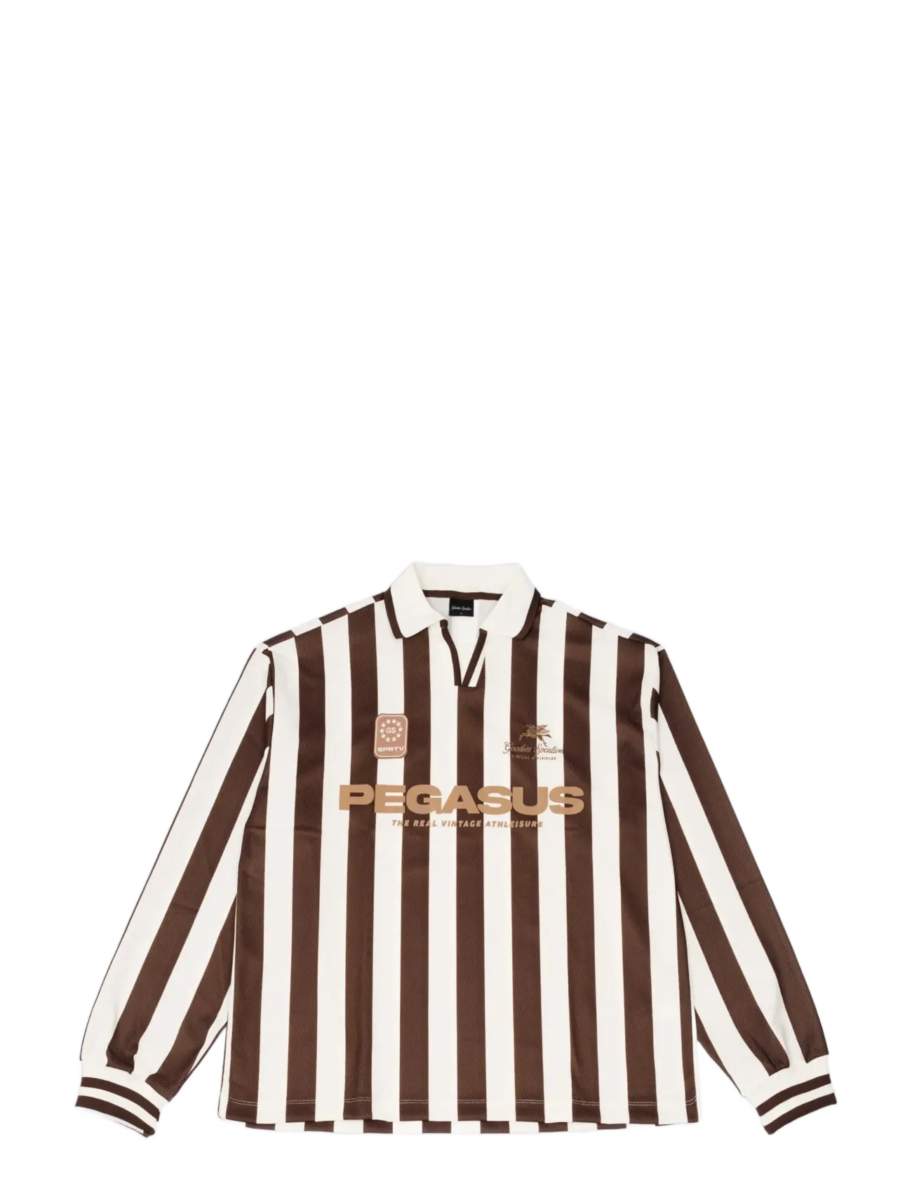 Goodies Sportive - COCOA VINTAGE FOOTBALL TEE - chocolate/ecru - 1