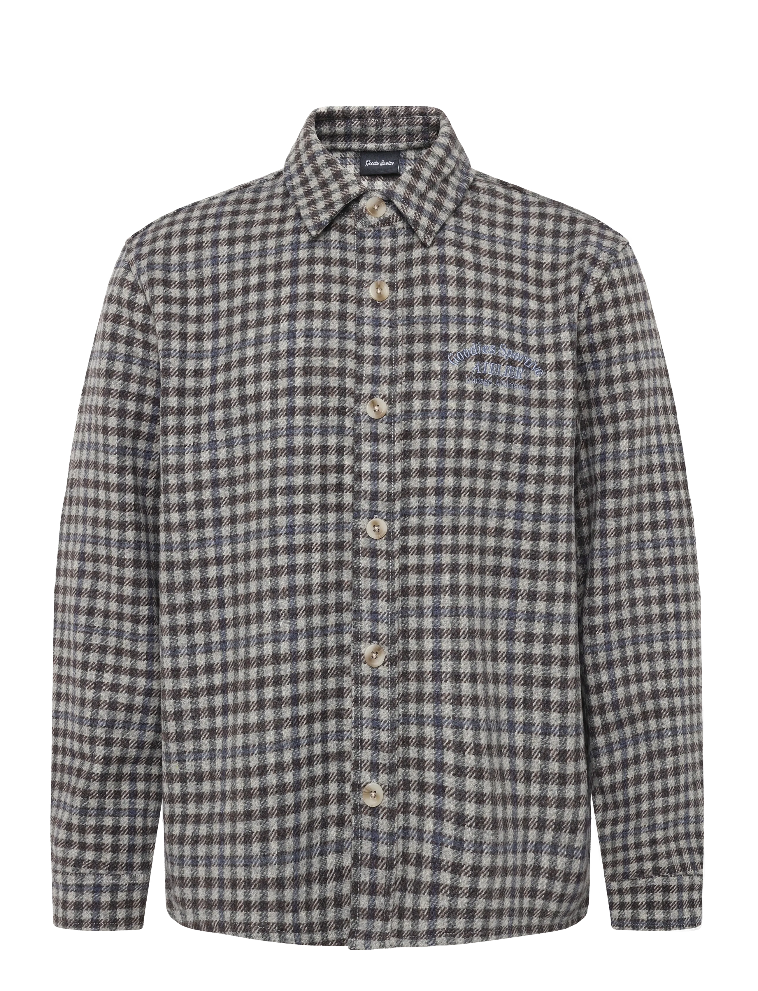 Goodies Sportive - HUNTER CHECKS GREY SHIRT - rutiga skjortor - grey/blue - 1