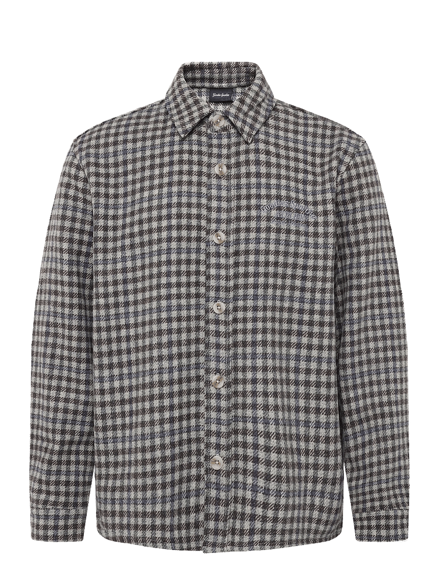 Goodies Sportive - HUNTER CHECKS GREY SHIRT - rutiga skjortor - grey/blue - 1