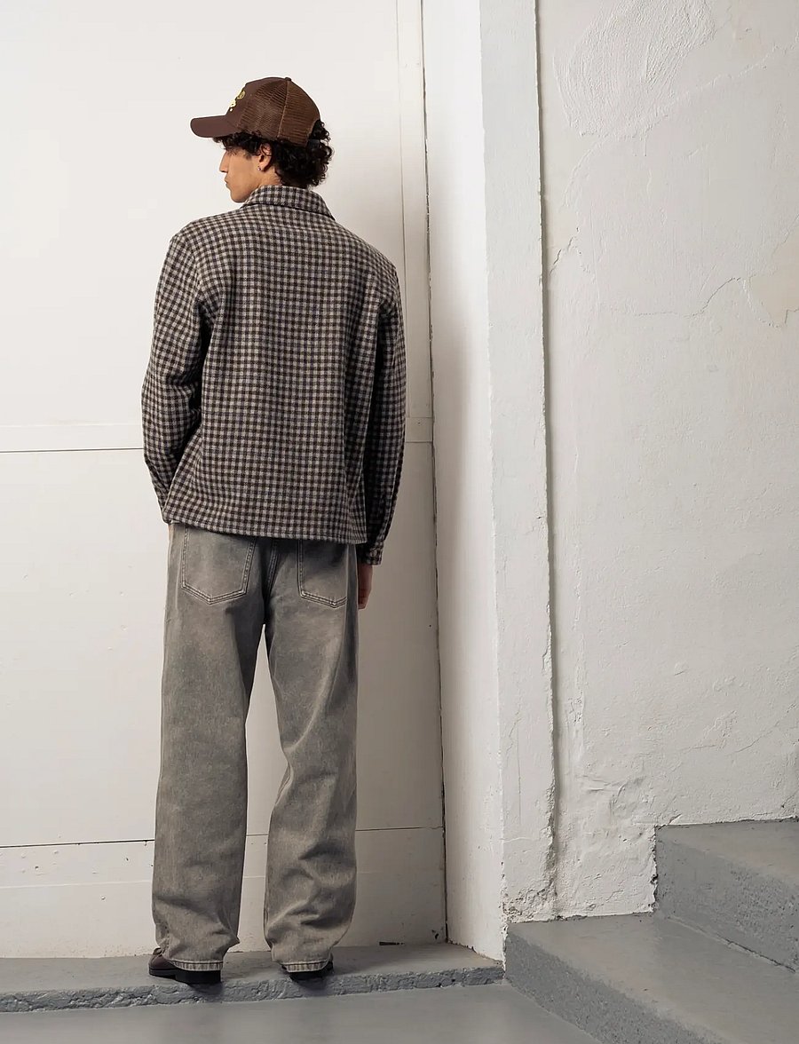 Goodies Sportive - HUNTER CHECKS GREY SHIRT - ternede skjorter - grey/blue - 3