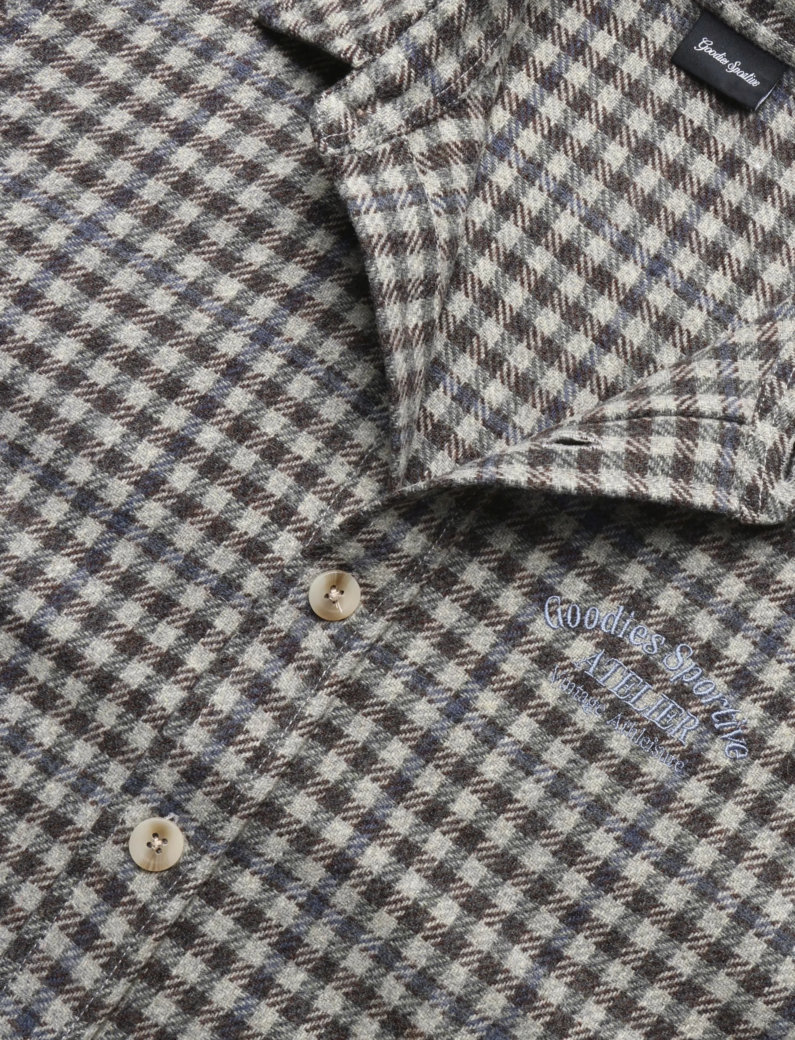 Goodies Sportive - HUNTER CHECKS GREY SHIRT - rutiga skjortor - grey/blue - 5