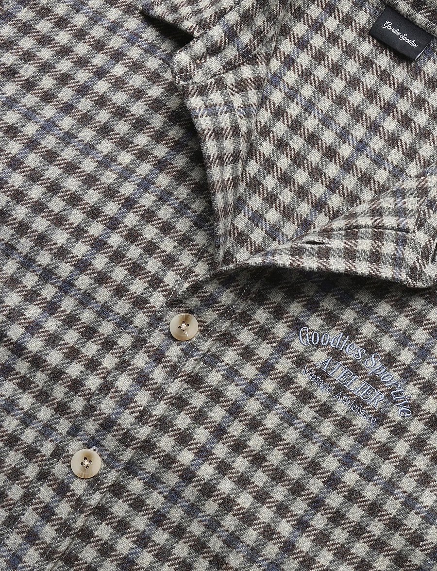 Goodies Sportive - HUNTER CHECKS GREY SHIRT - rutiga skjortor - grey/blue - 5
