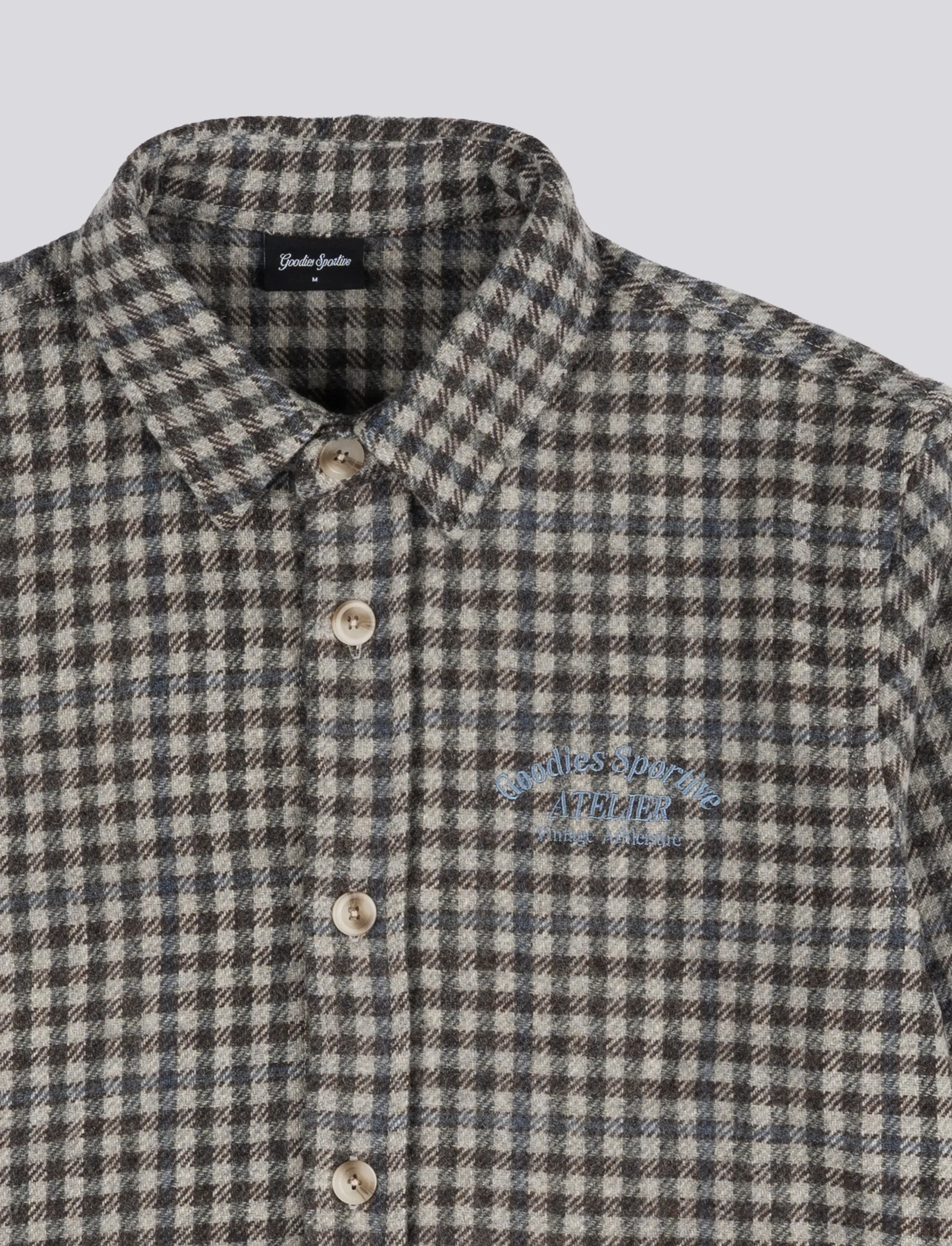 Goodies Sportive - HUNTER CHECKS GREY SHIRT - ternede skjorter - grey/blue - 4