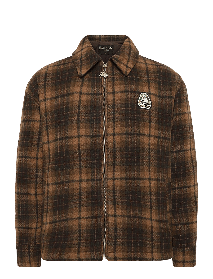 Goodies Sportive - HIKER CHECKS OVERSHIRT - vinterjackor - brown - 1
