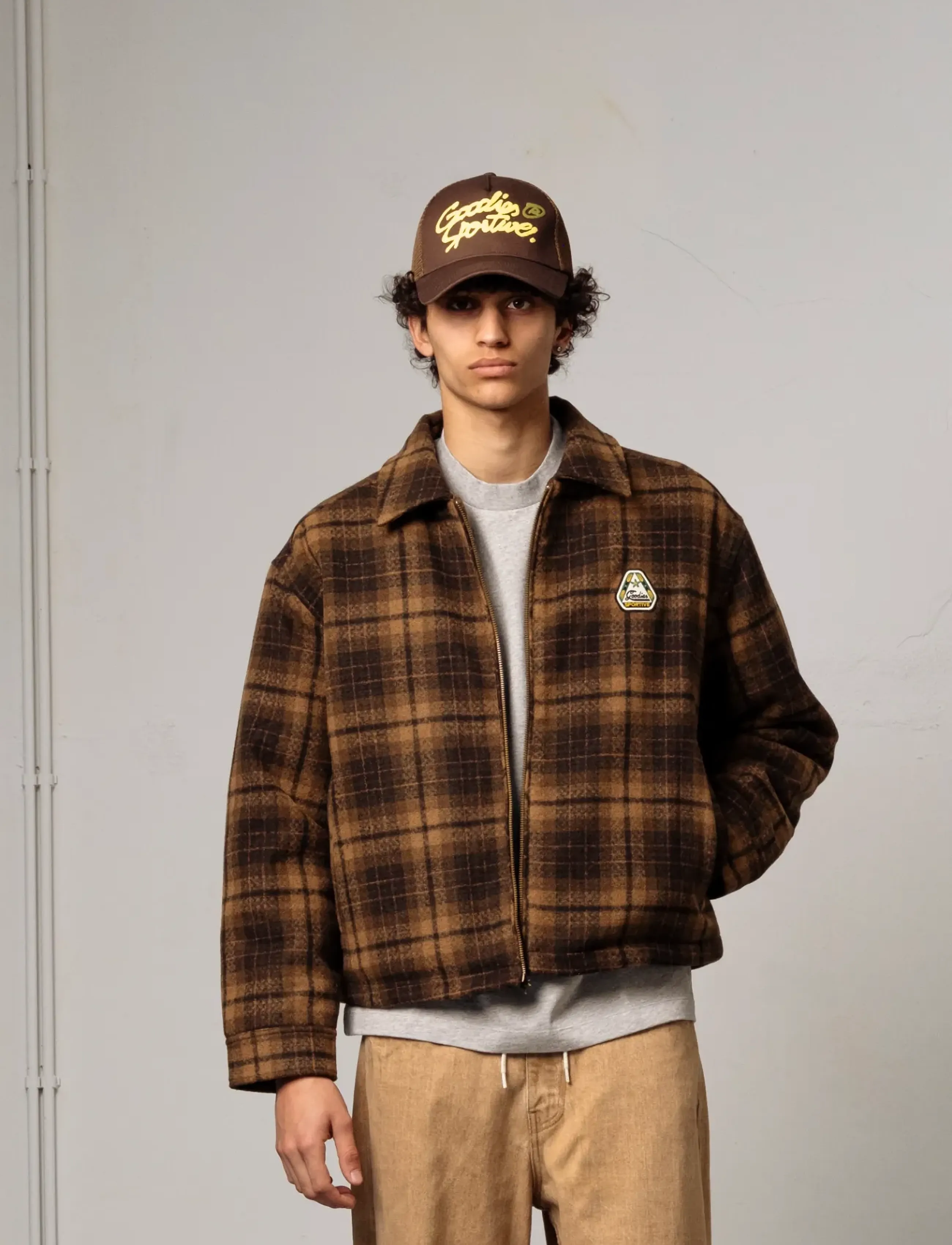 Goodies Sportive - HIKER CHECKS OVERSHIRT - brown - 2